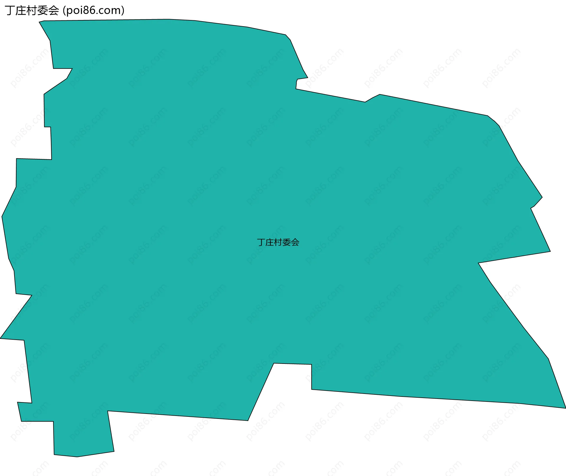 丁庄村委会边界地图