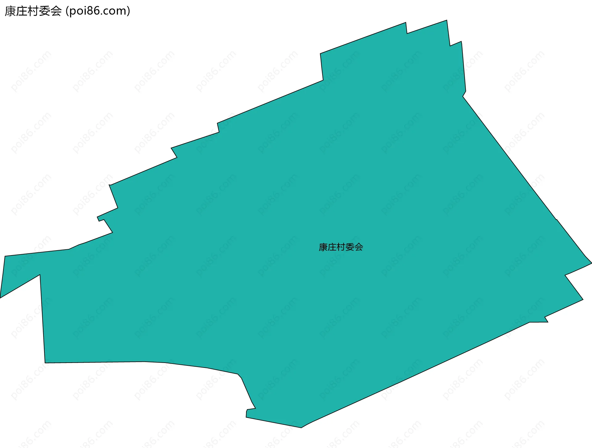 康庄村委会边界地图