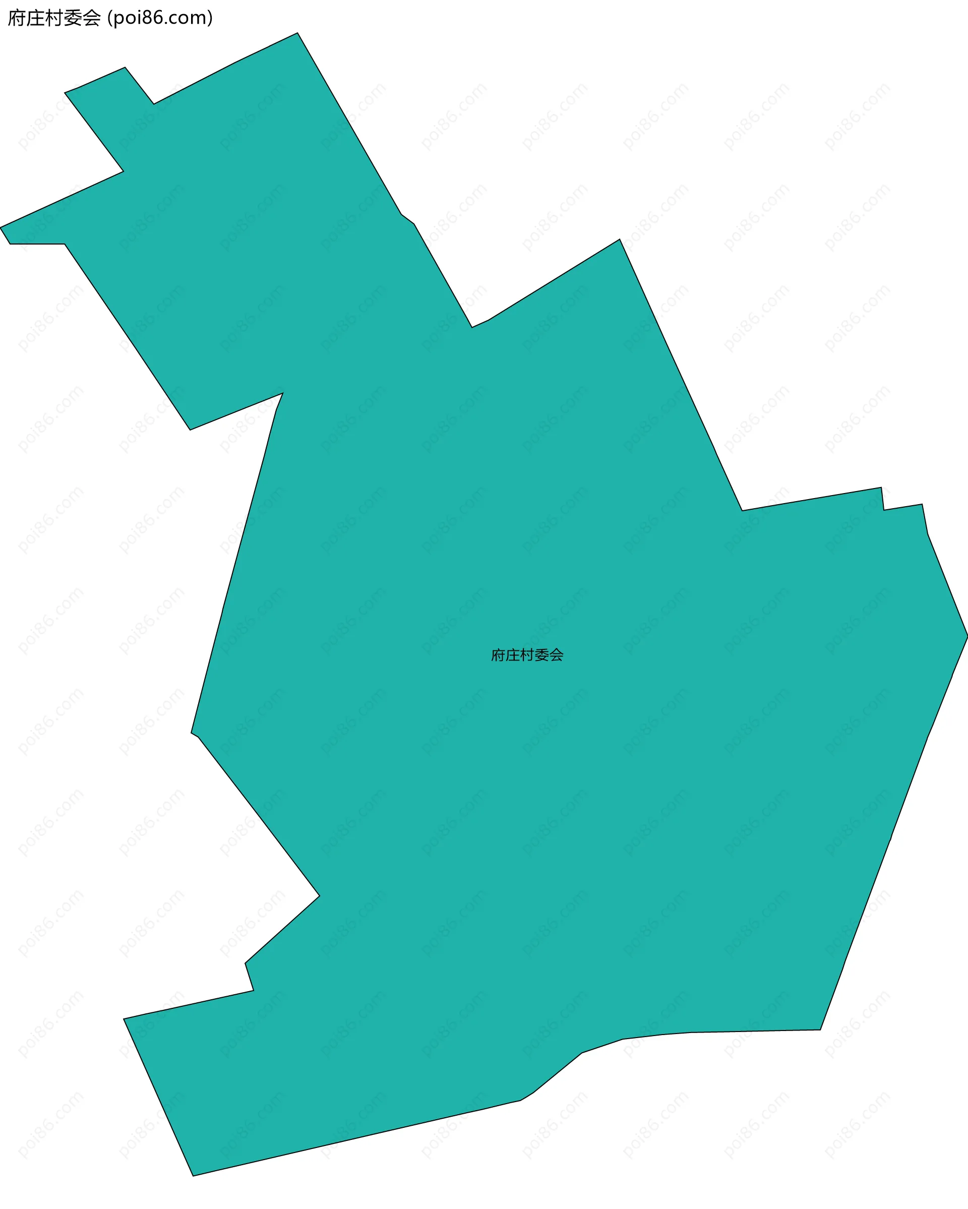 府庄村委会边界地图