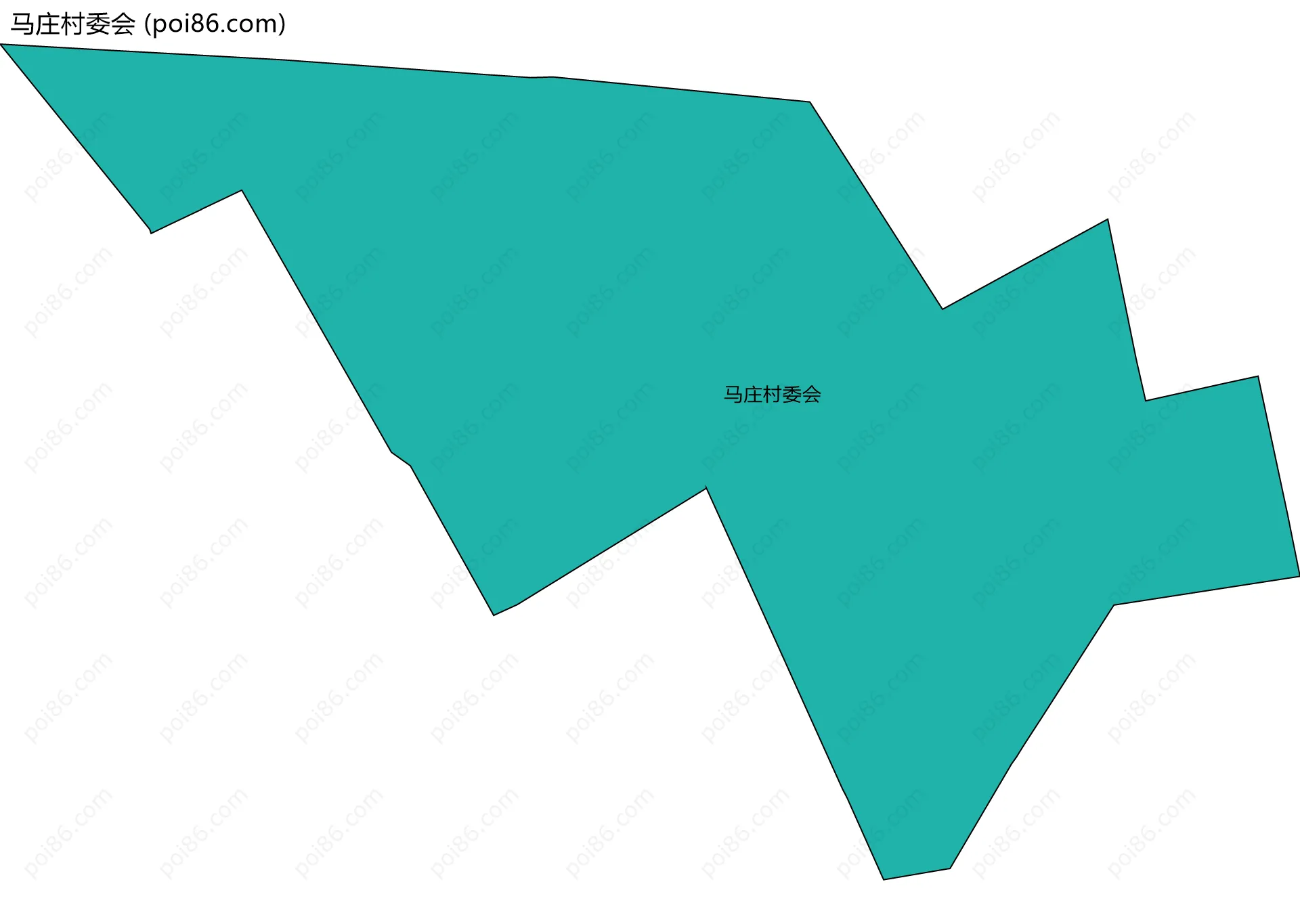 马庄村委会边界地图