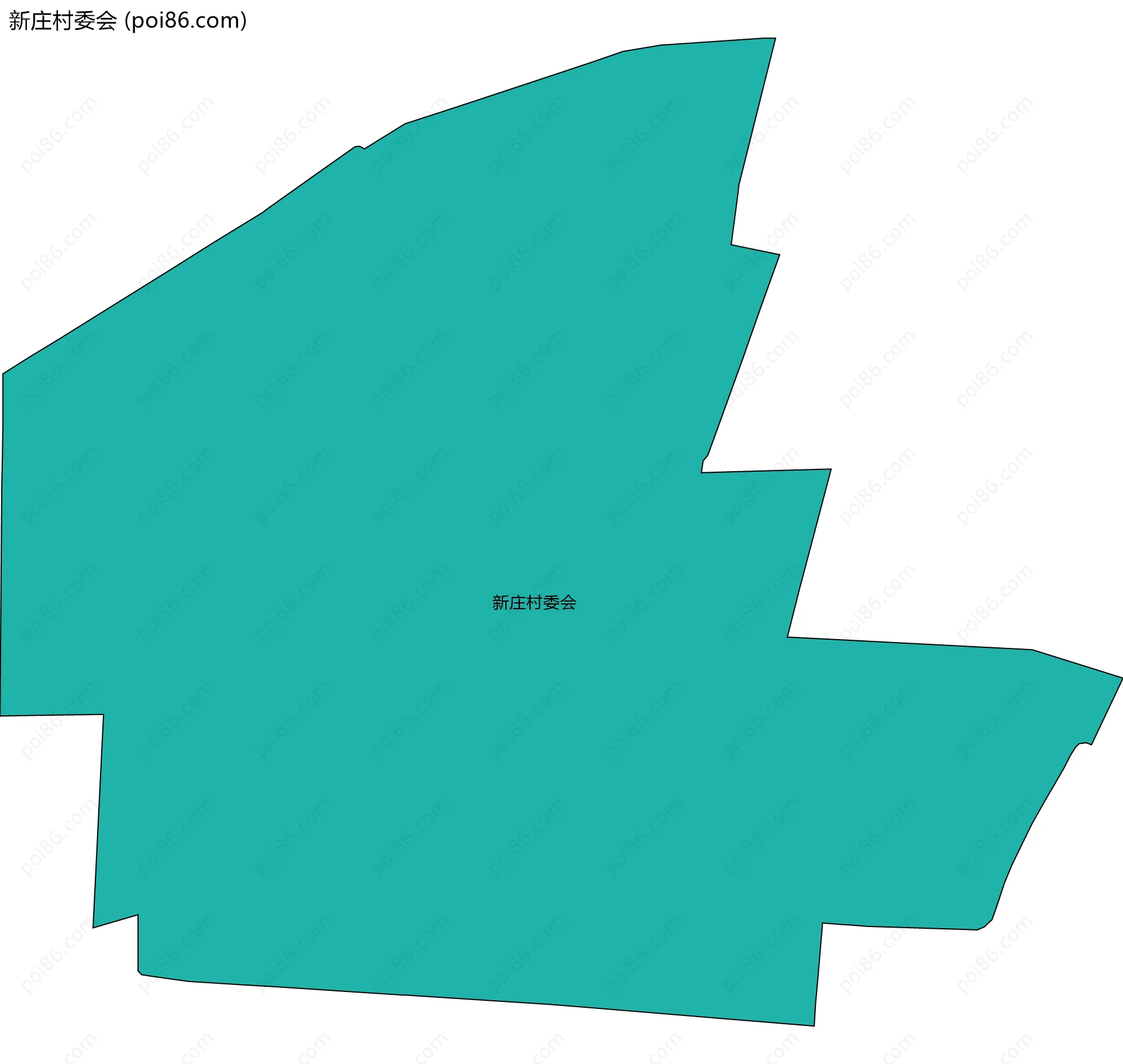 新庄村委会边界地图