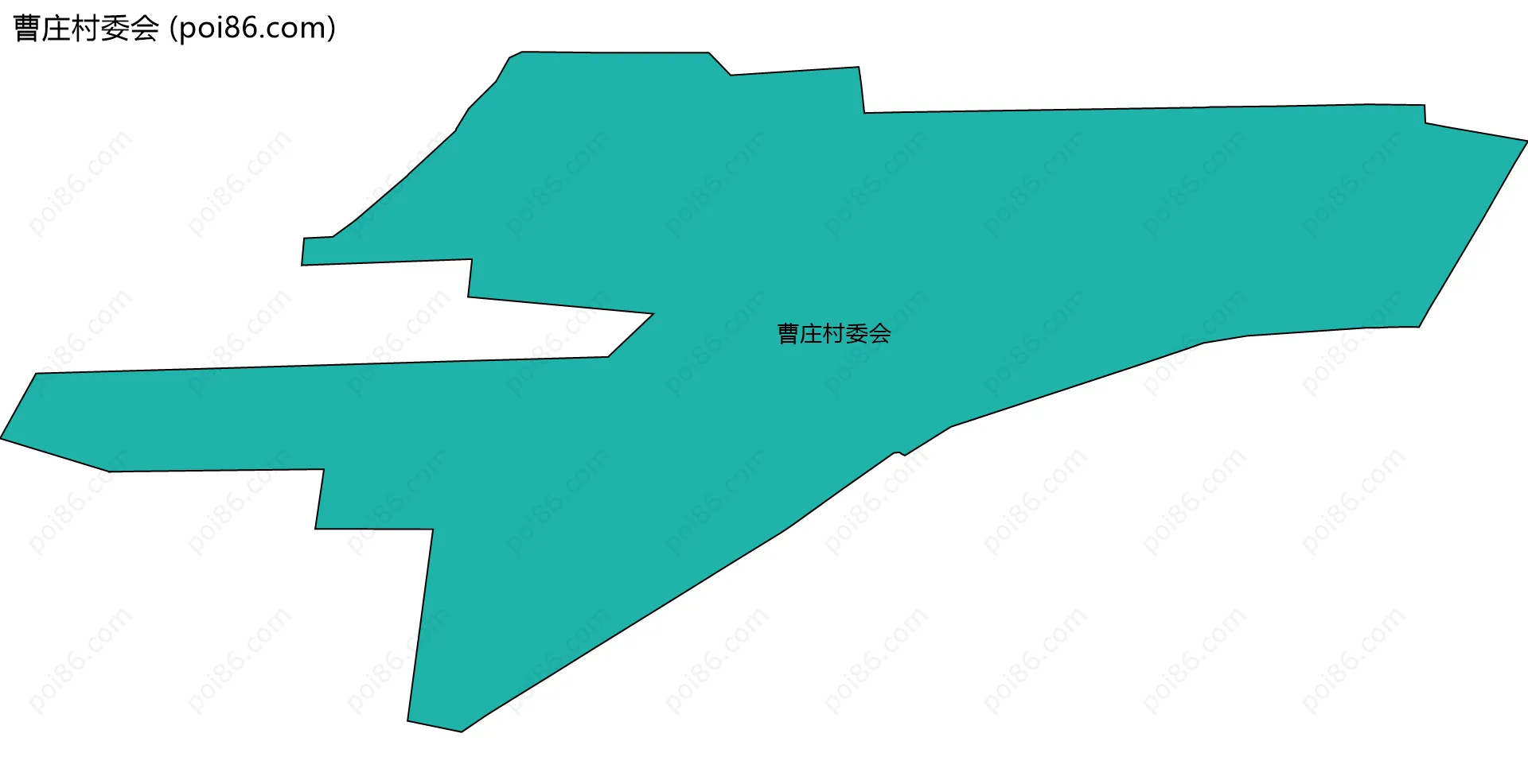 曹庄村委会边界地图