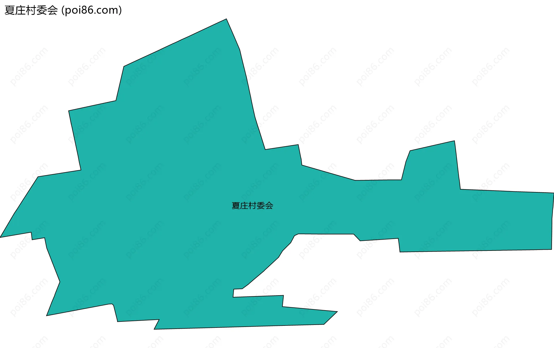 夏庄村委会边界地图