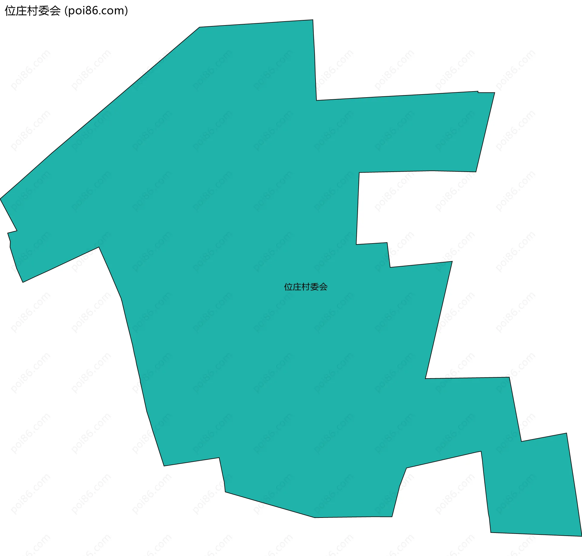 位庄村委会边界地图