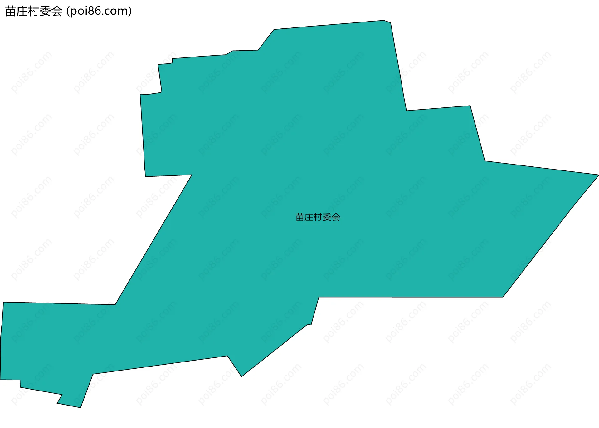 苗庄村委会边界地图
