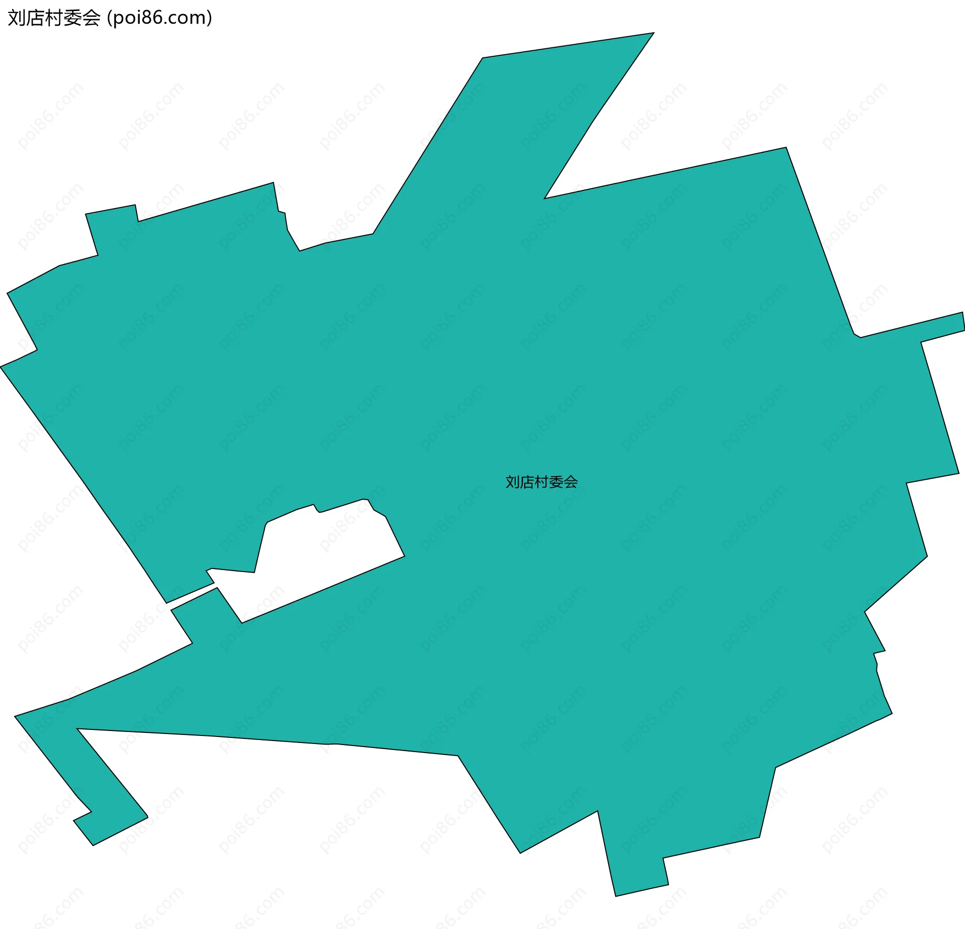 刘店村委会边界地图