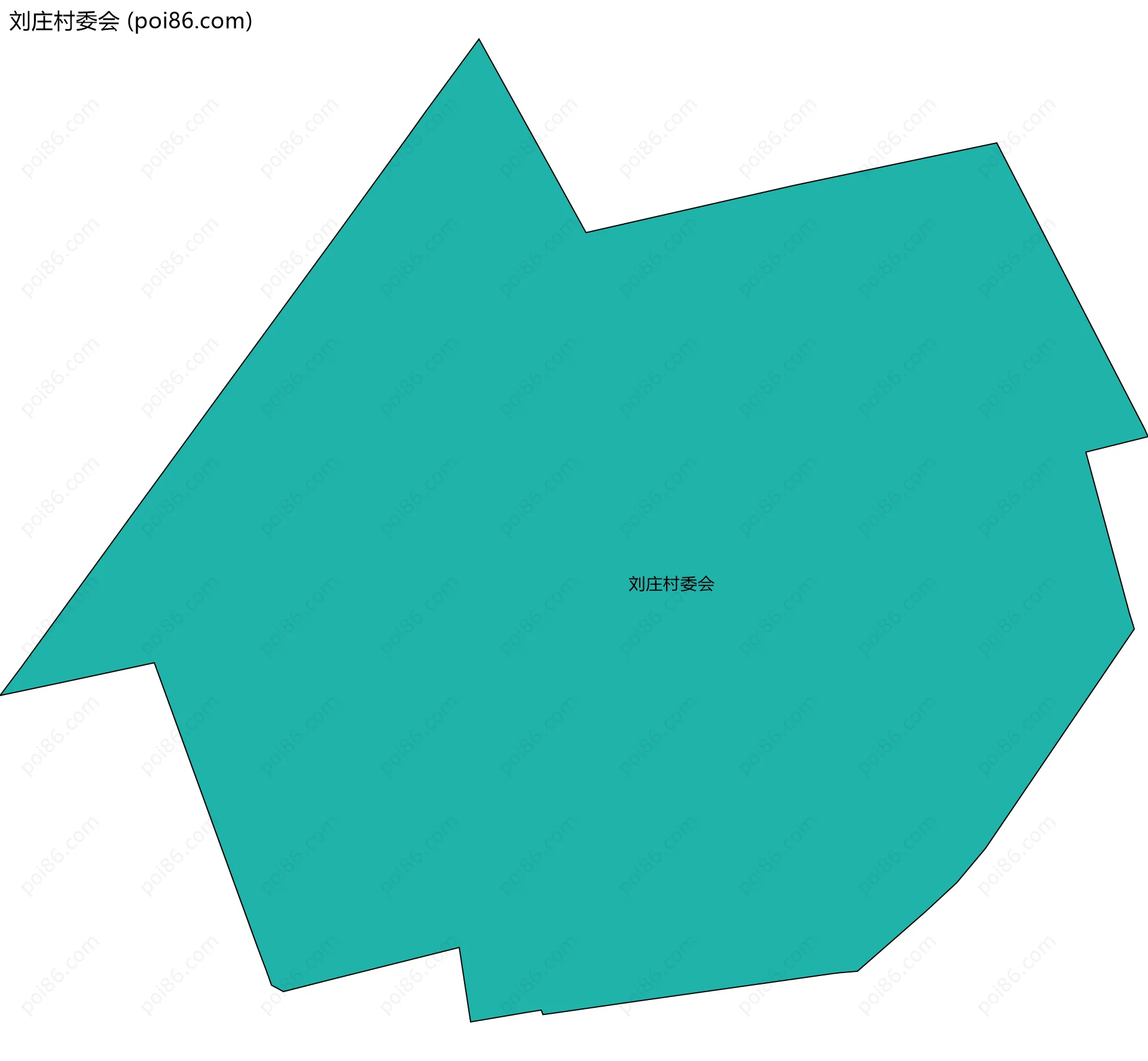 刘庄村委会边界地图