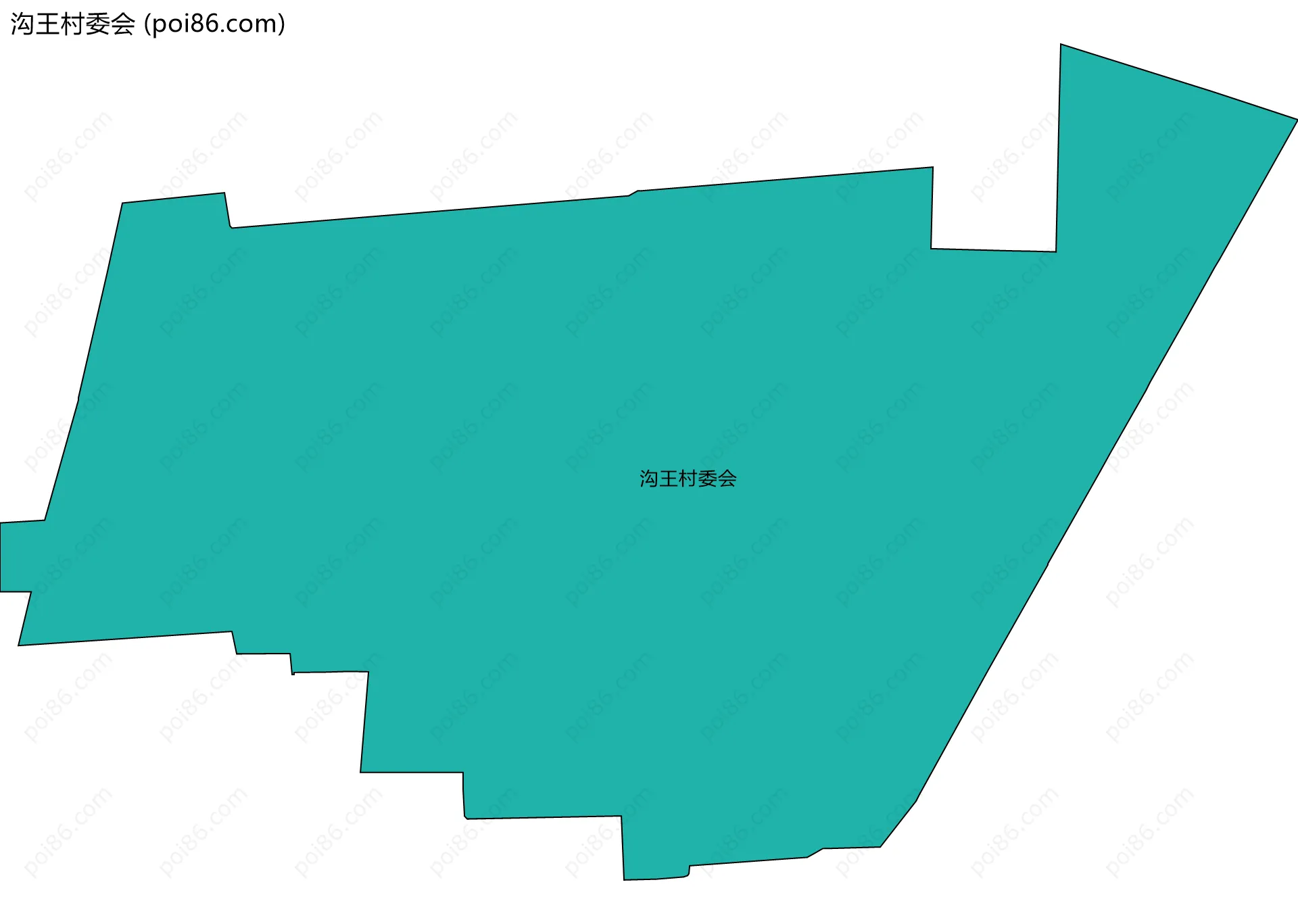 沟王村委会边界地图