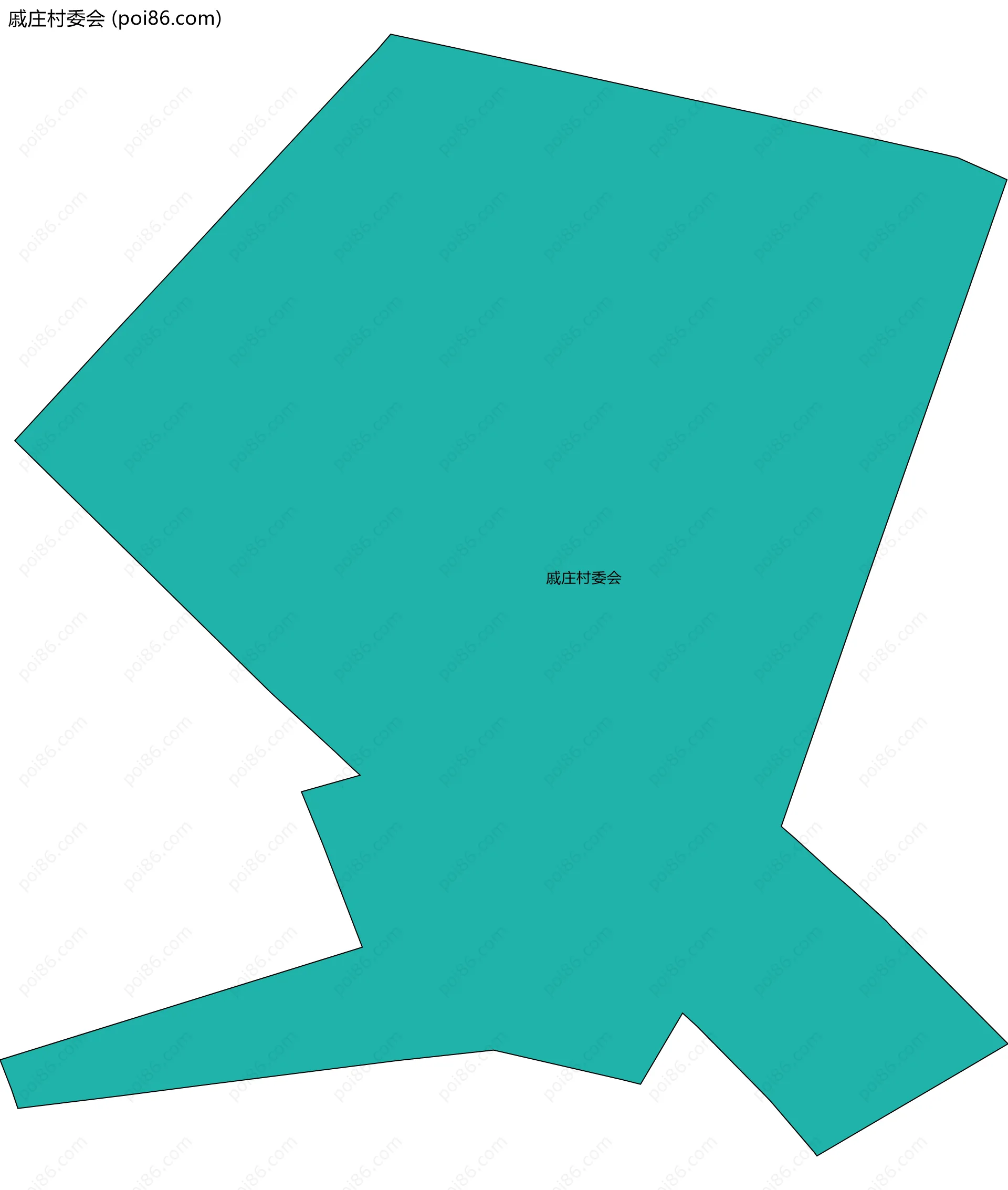 戚庄村委会边界地图