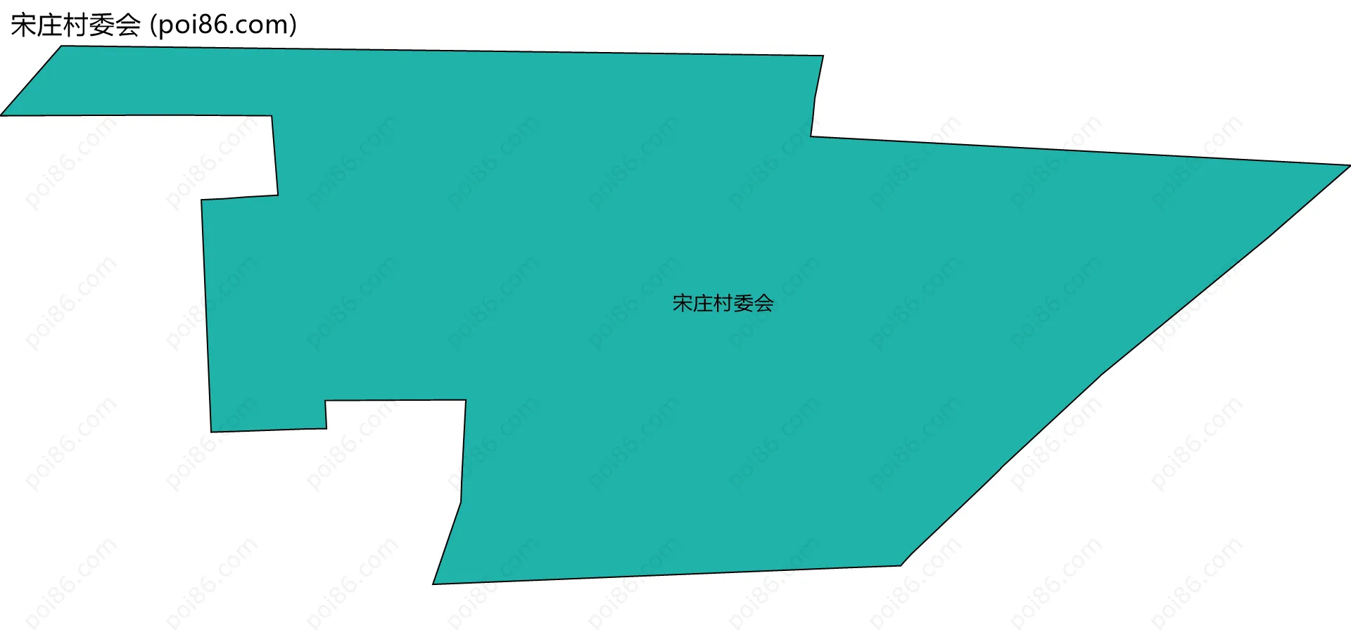 宋庄村委会边界地图