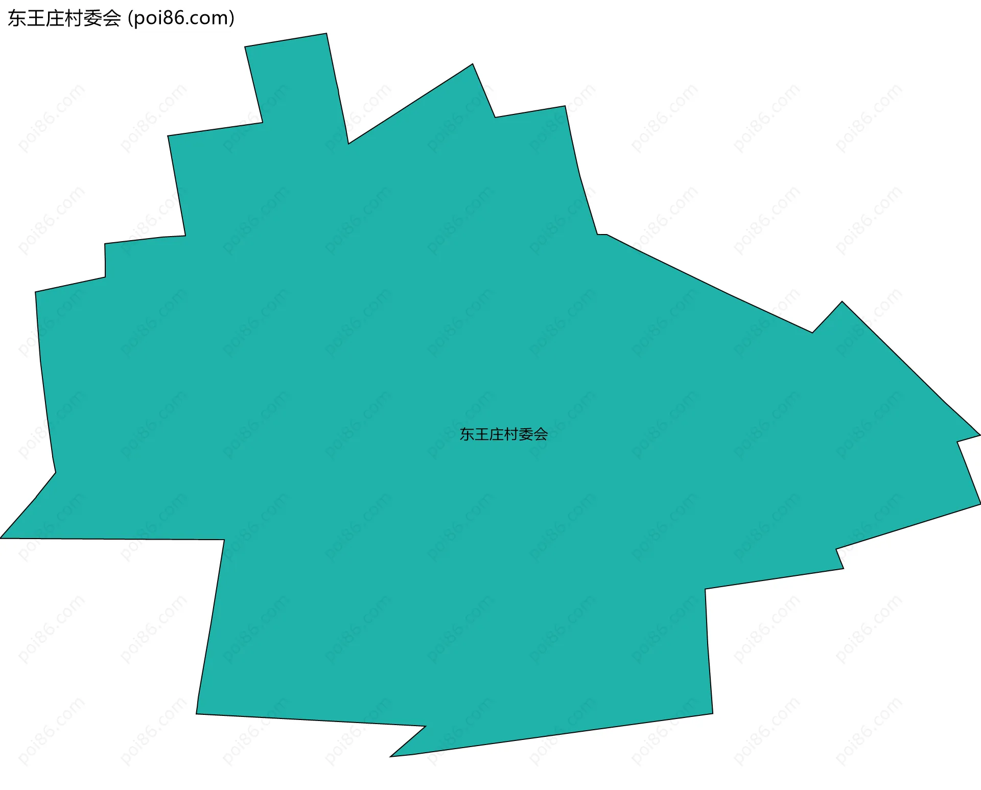 东王庄村委会边界地图