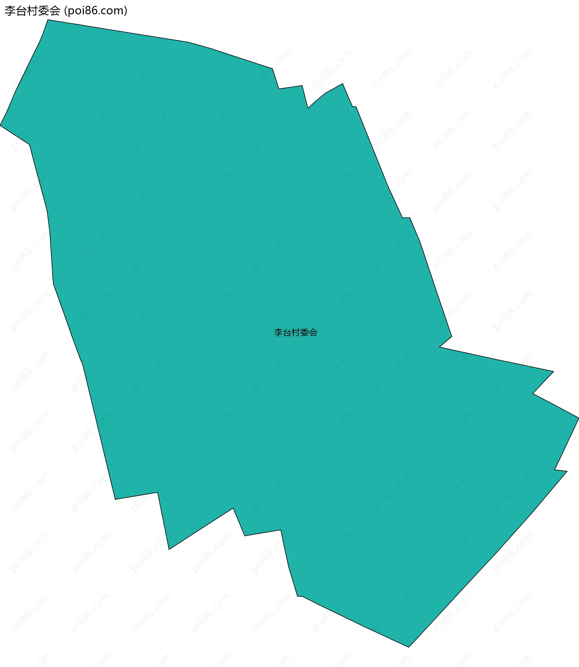 李台村委会边界地图