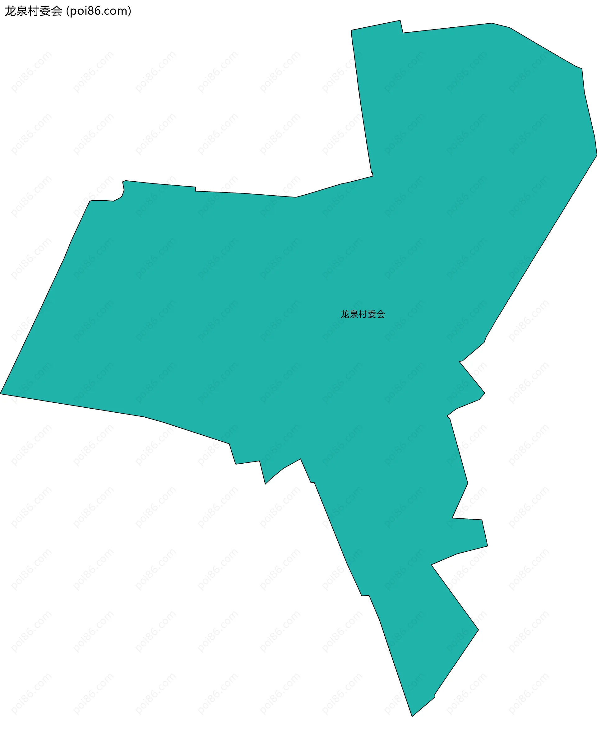 龙泉村委会边界地图