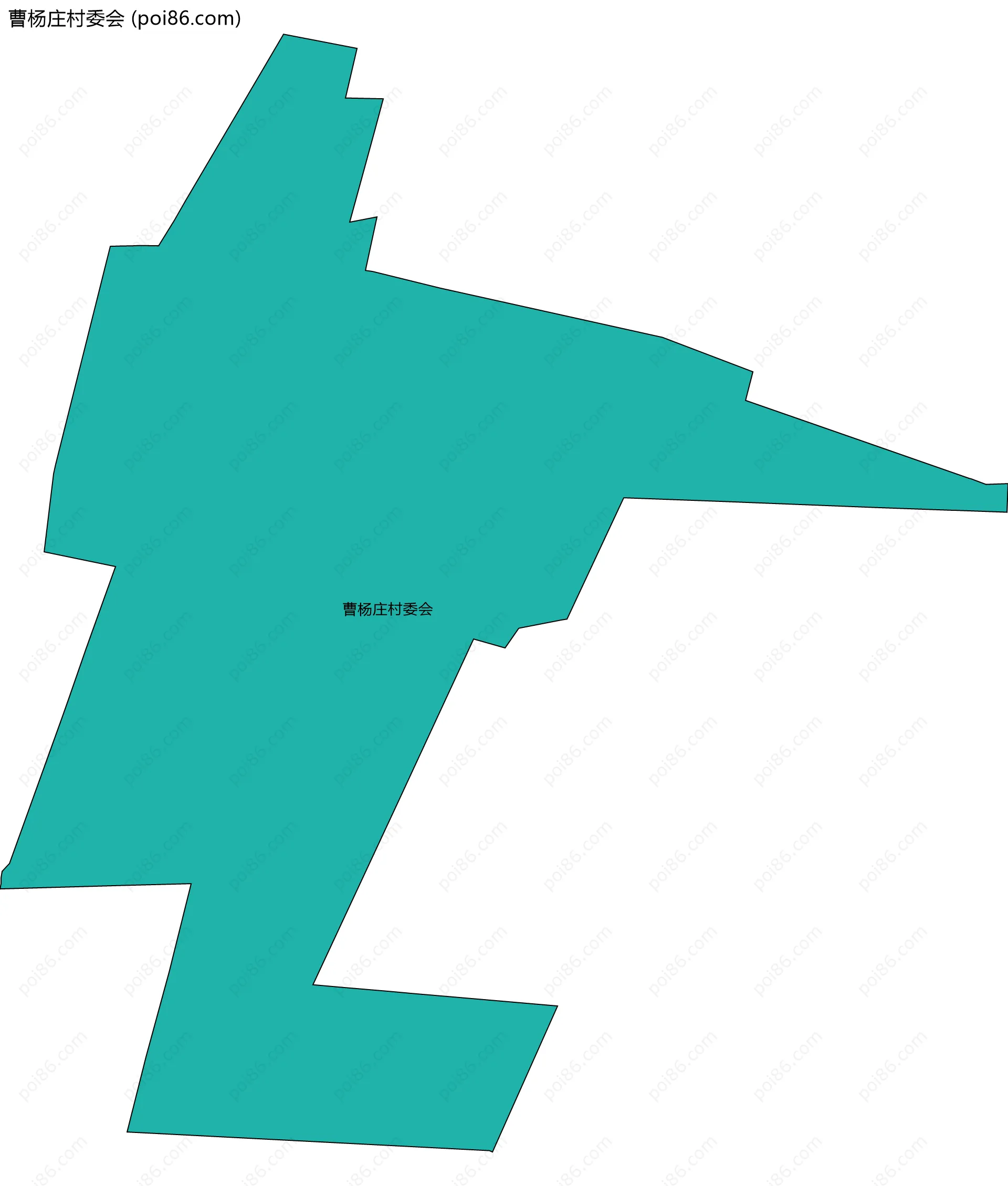 曹杨庄村委会边界地图