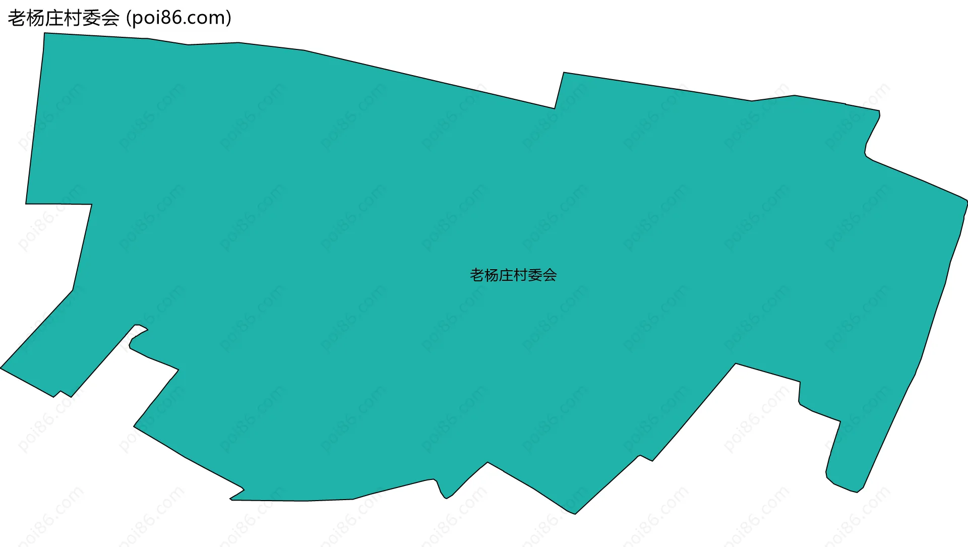 老杨庄村委会边界地图