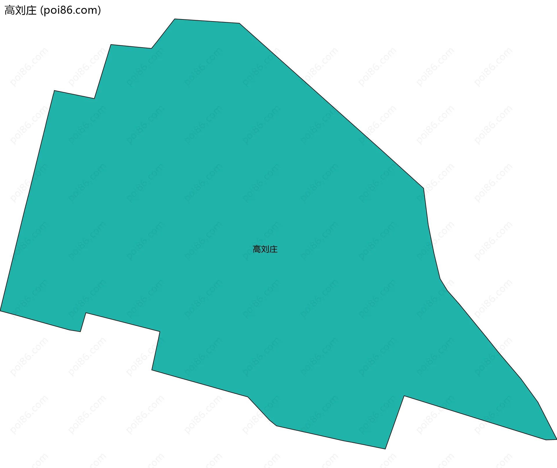 高刘庄边界地图