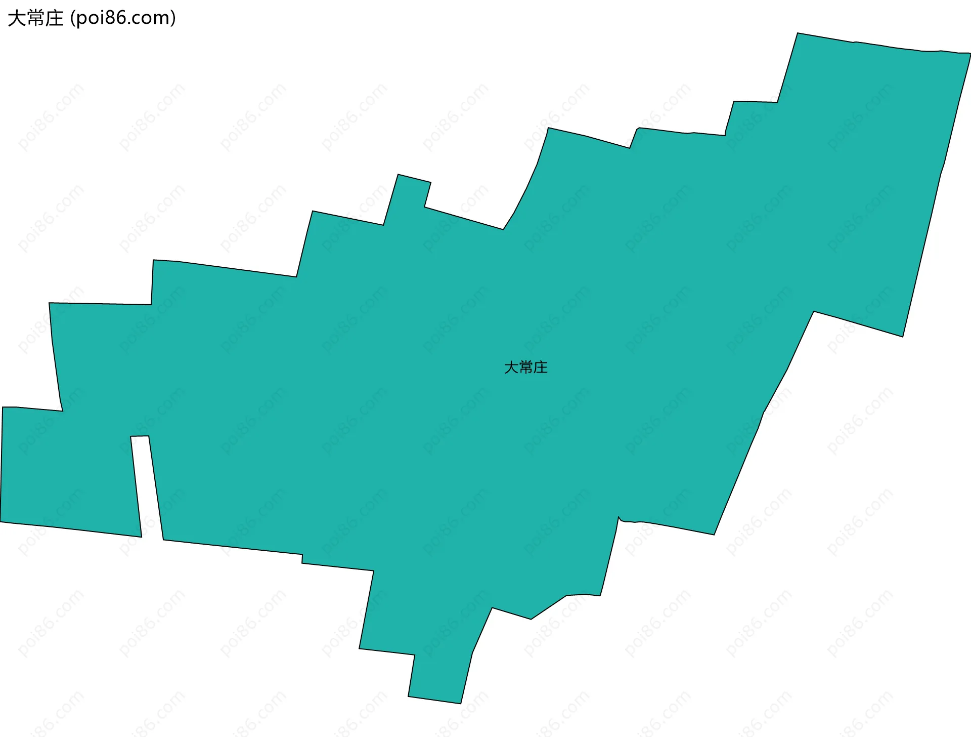 大常庄边界地图