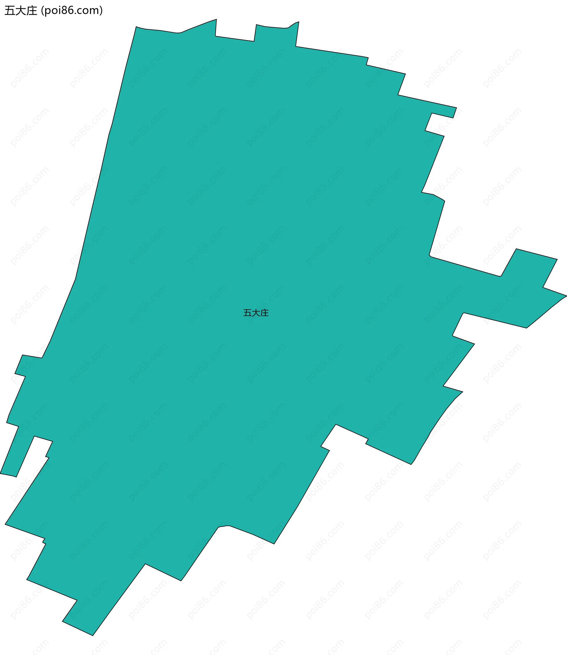 五大庄边界地图
