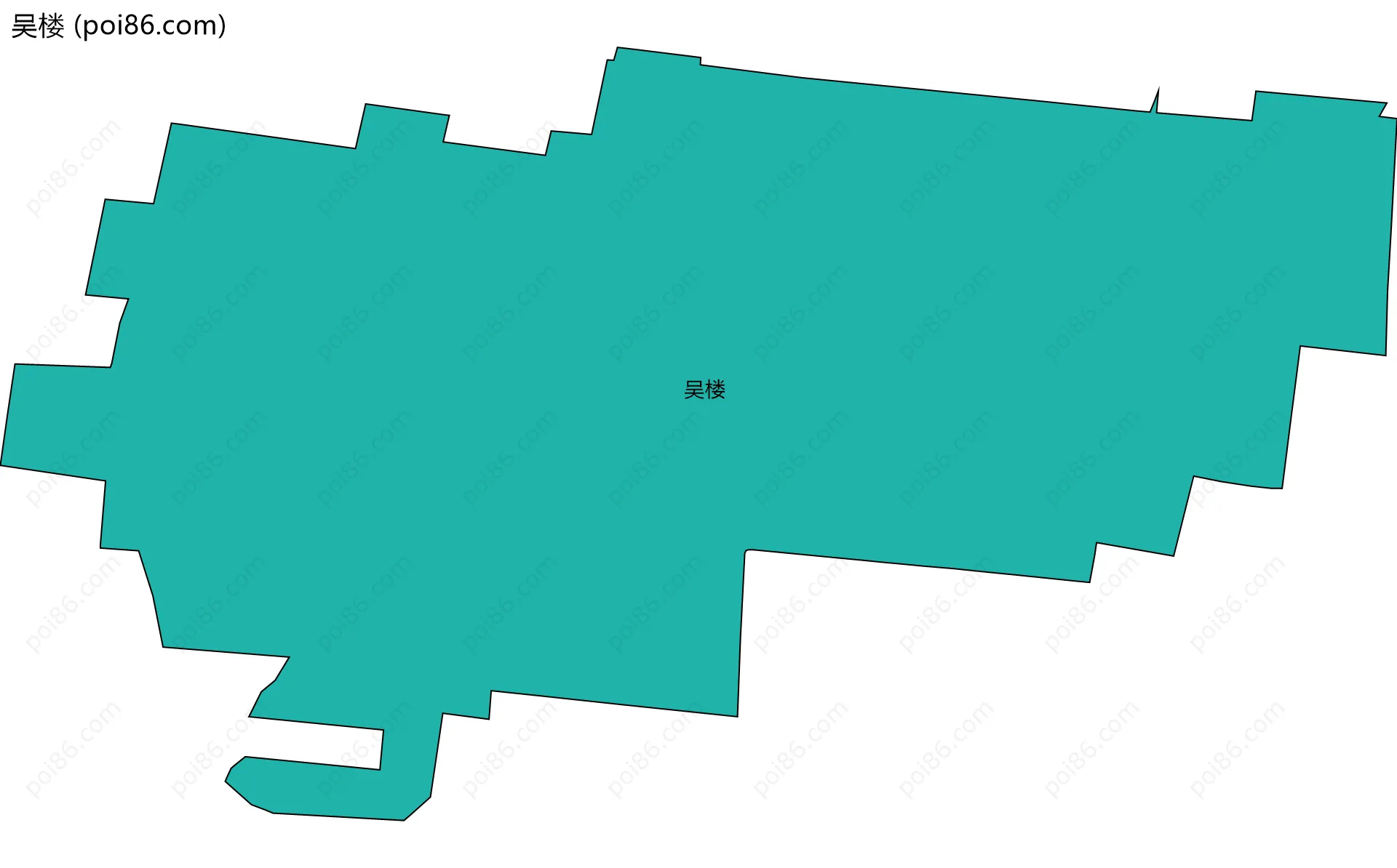 吴楼边界地图