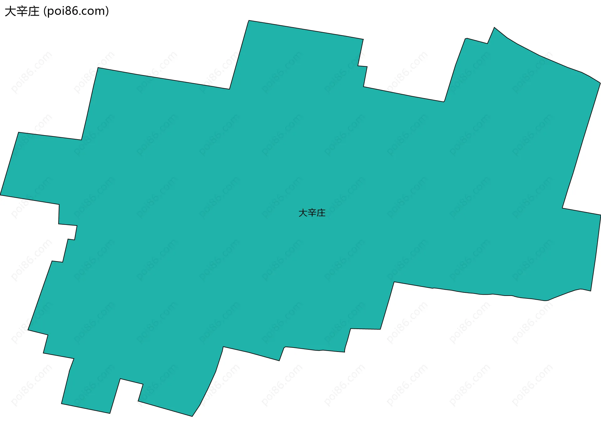 大辛庄边界地图