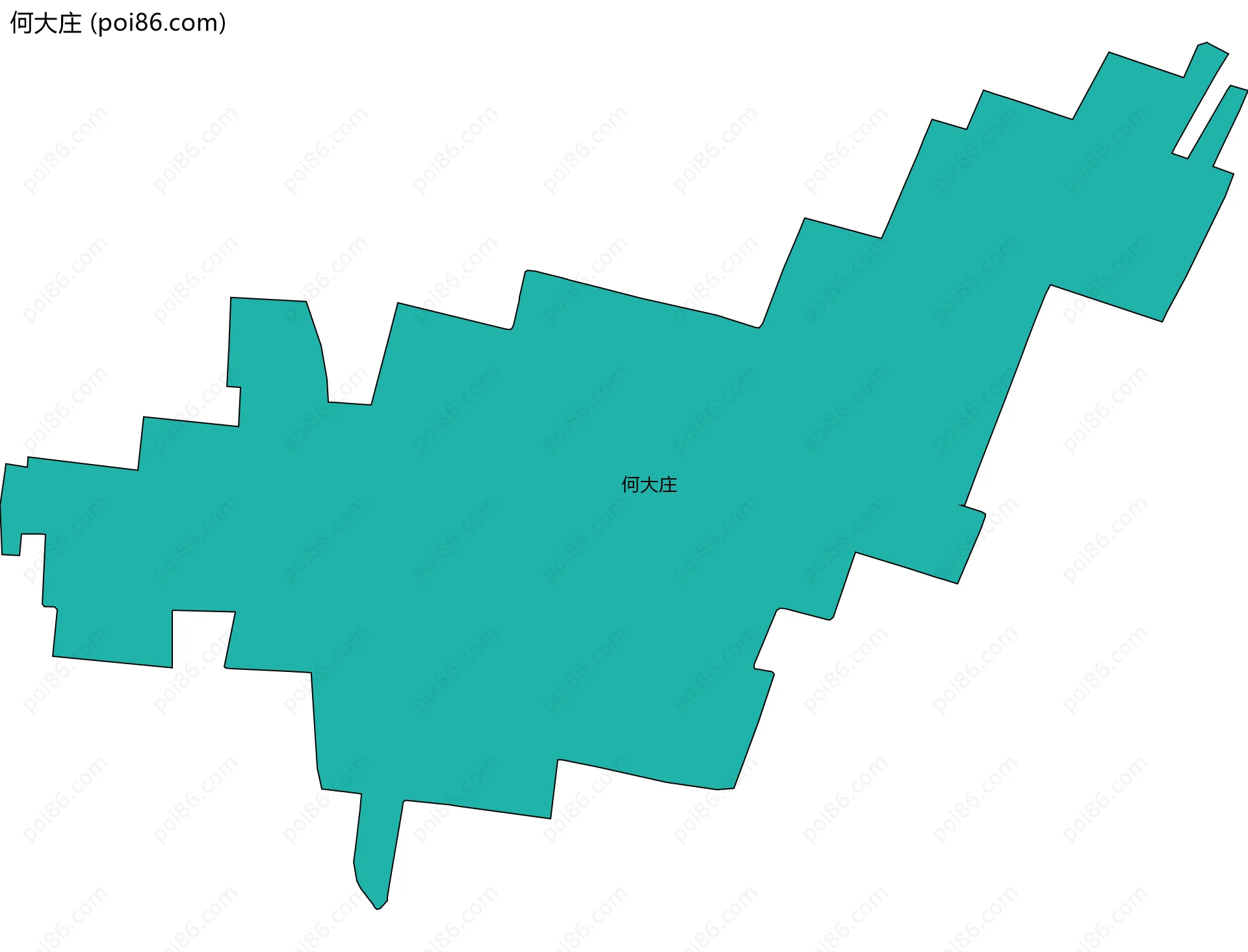 何大庄边界地图