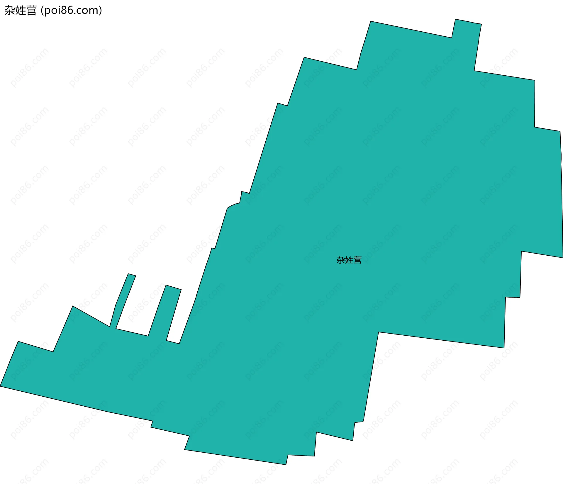 杂姓营边界地图