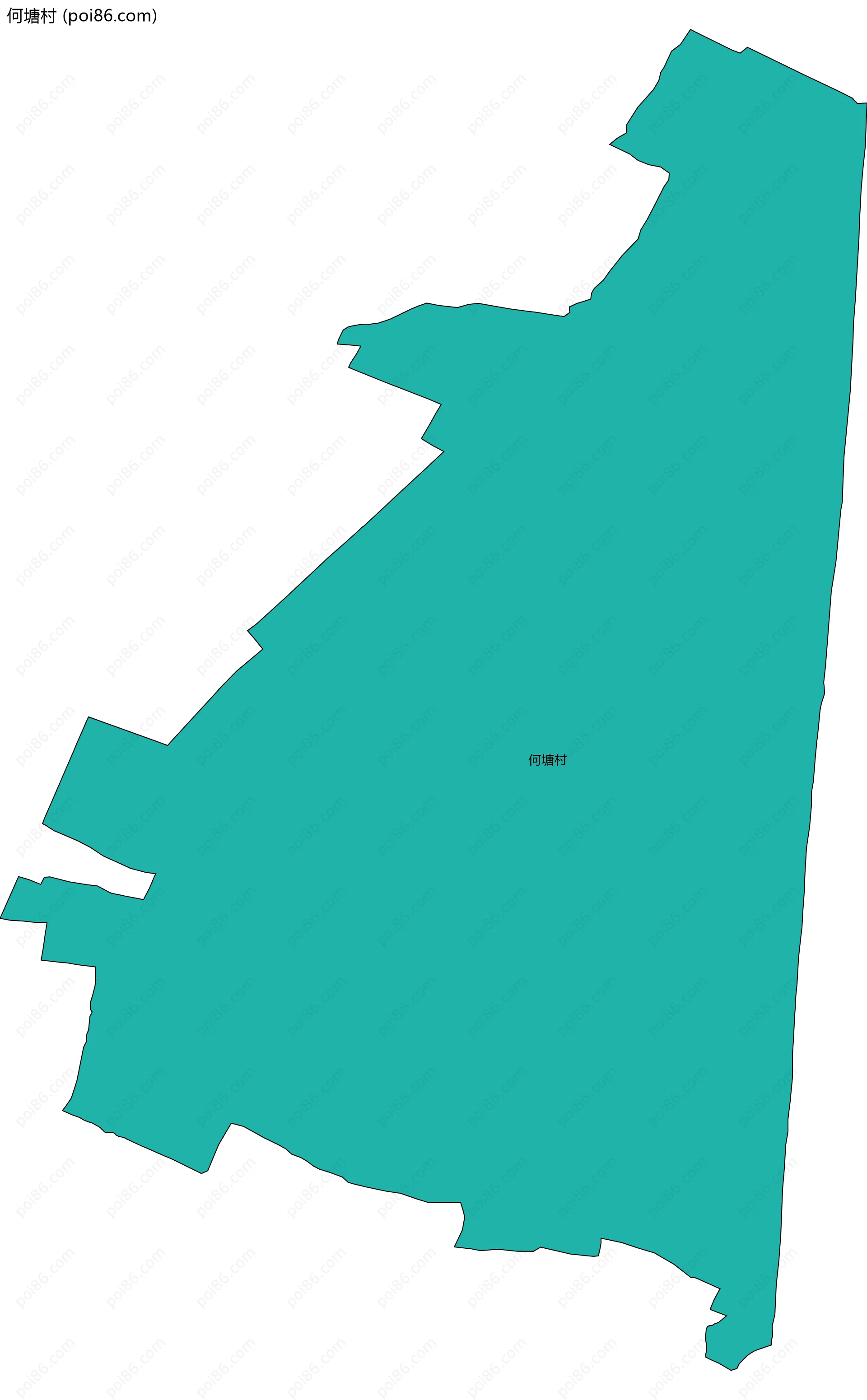 何塘村边界地图