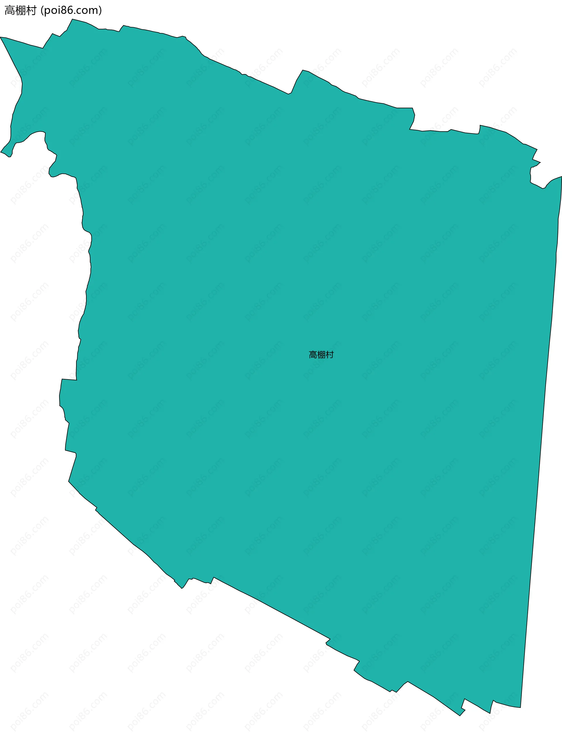 高棚村边界地图