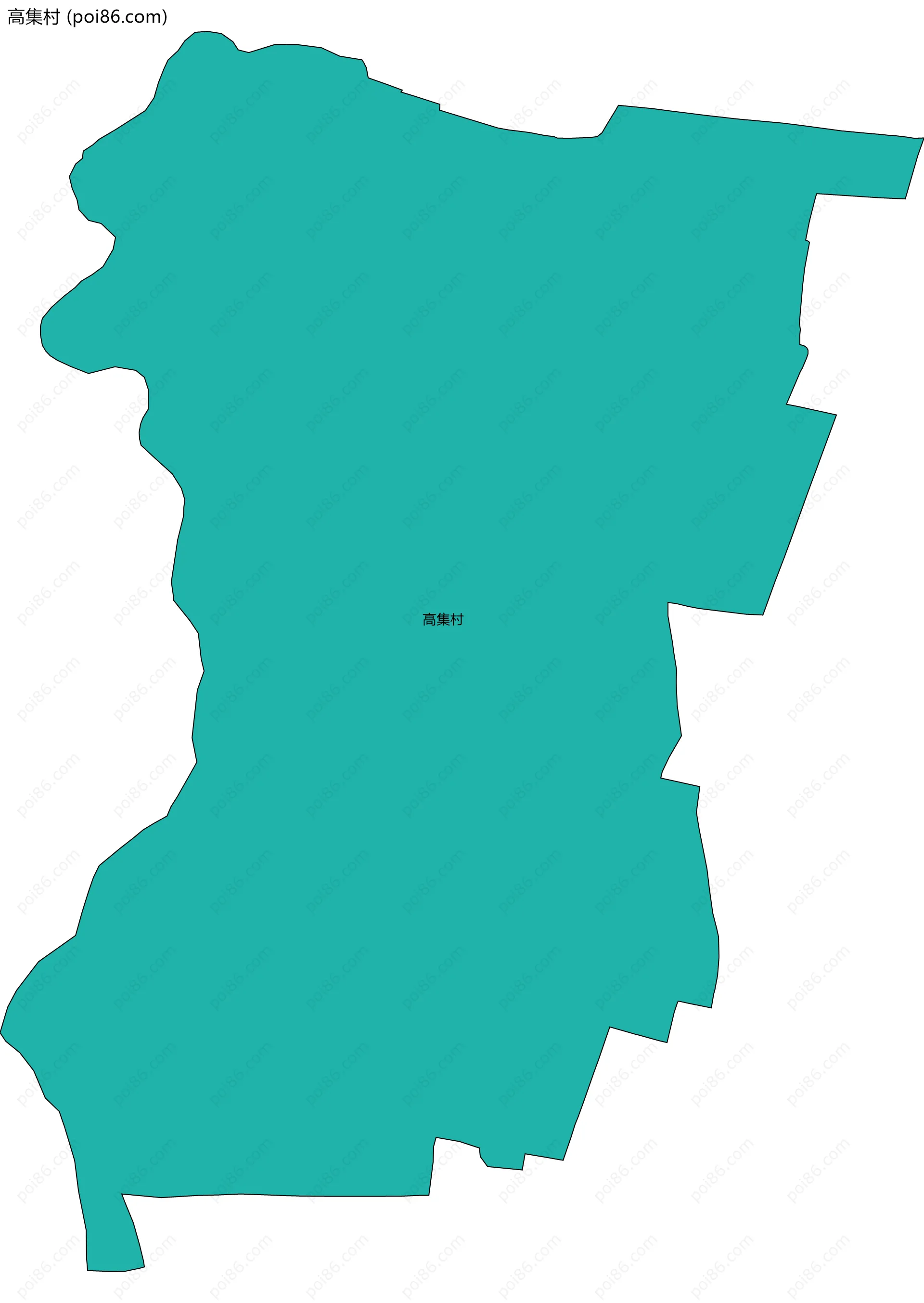 高集村边界地图