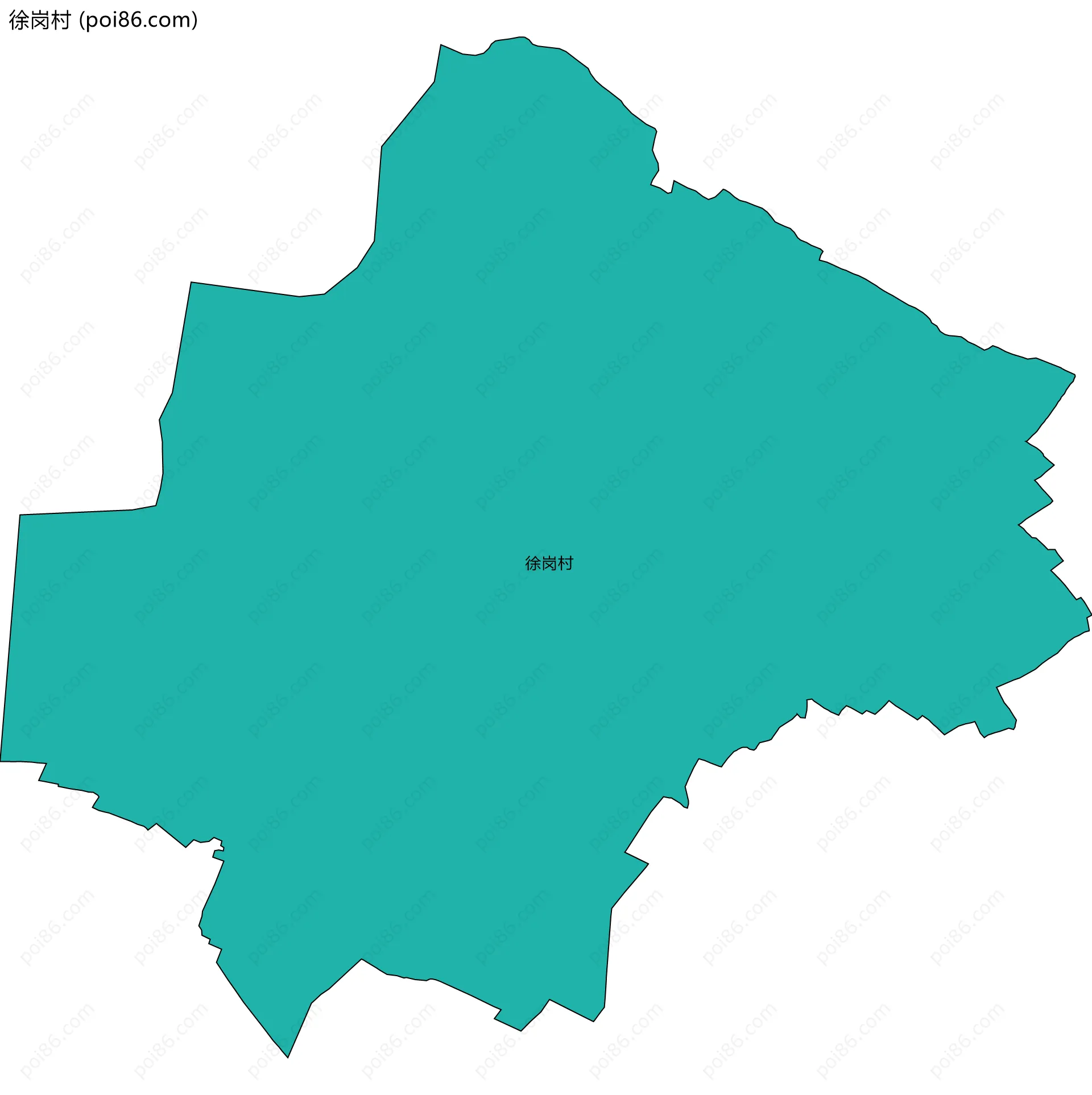 徐岗村边界地图