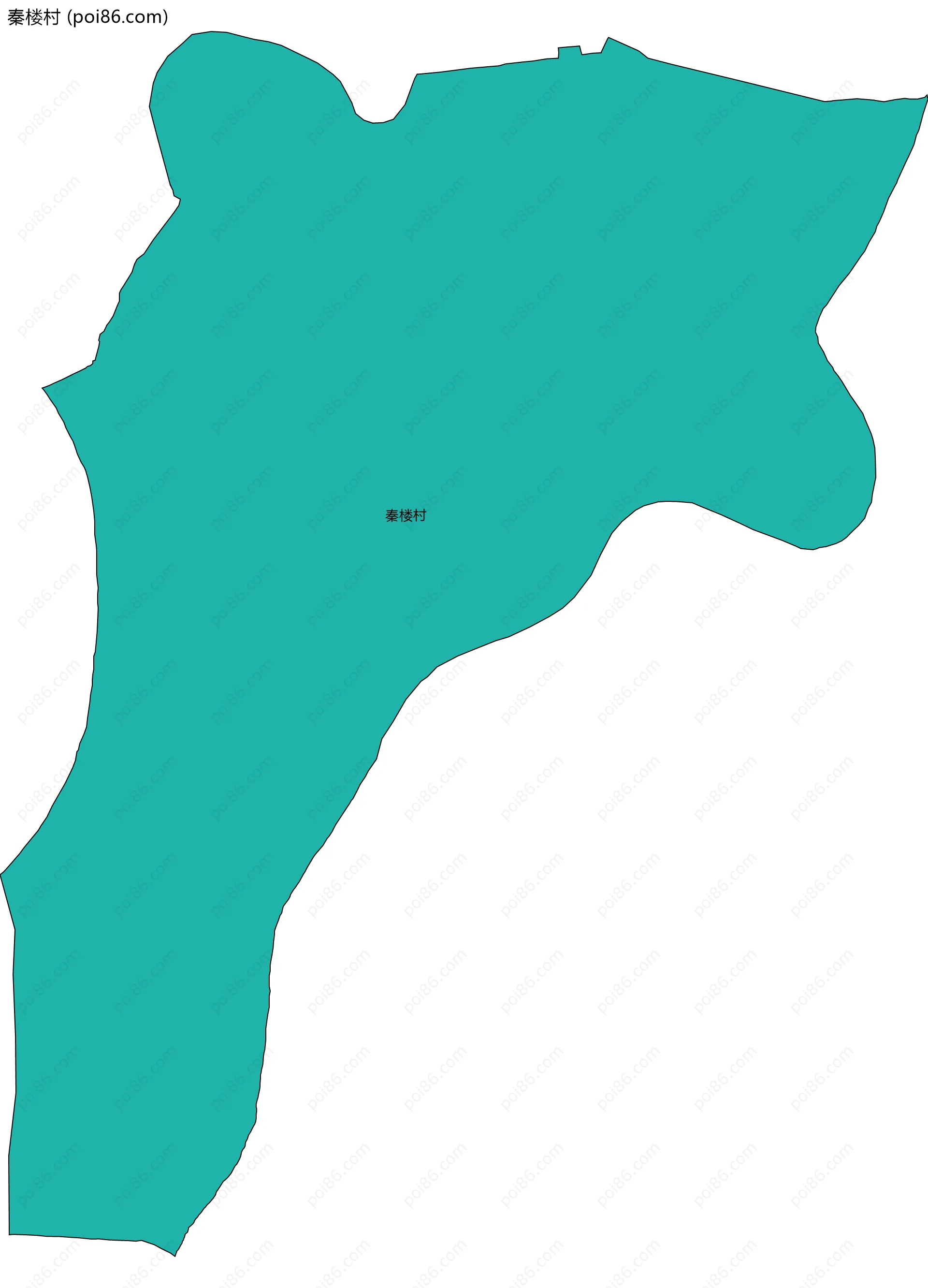 秦楼村边界地图