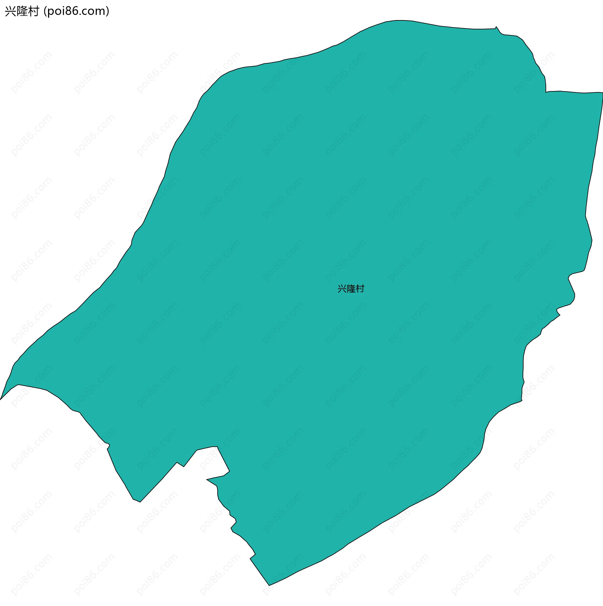 兴隆村边界地图
