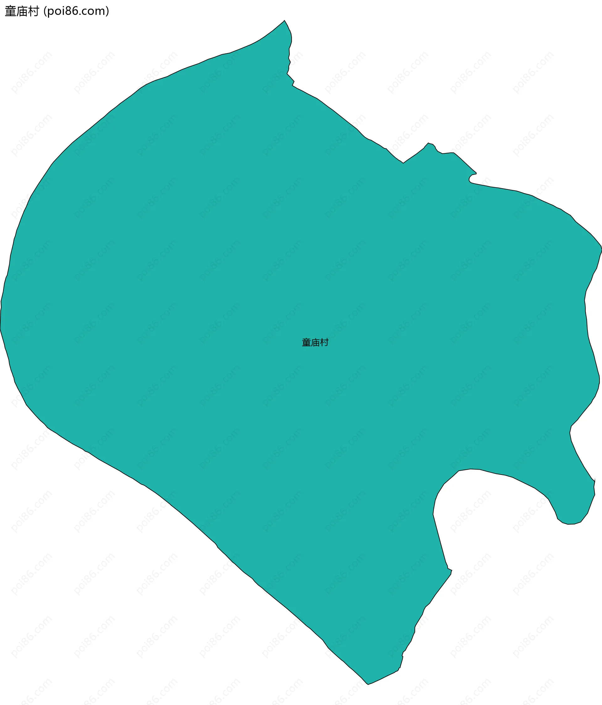 童庙村边界地图