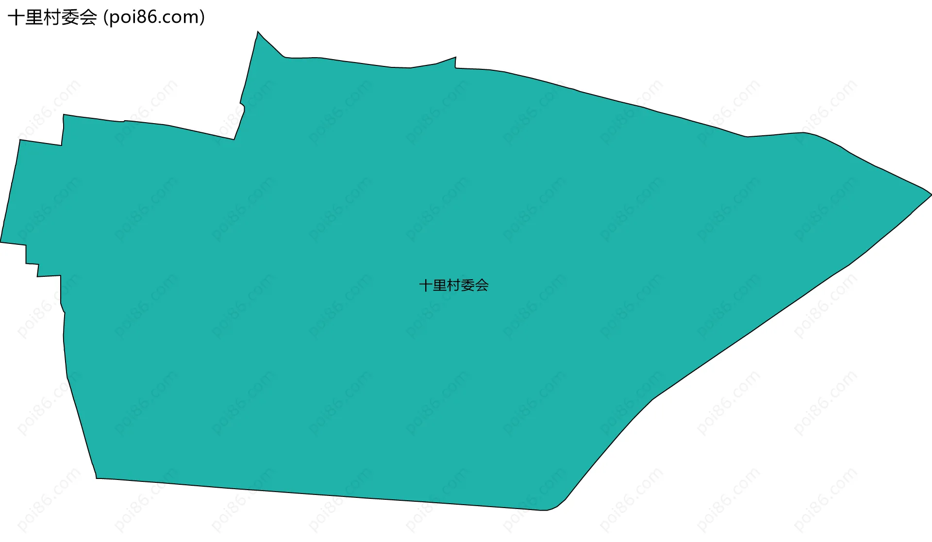 十里村委会边界地图