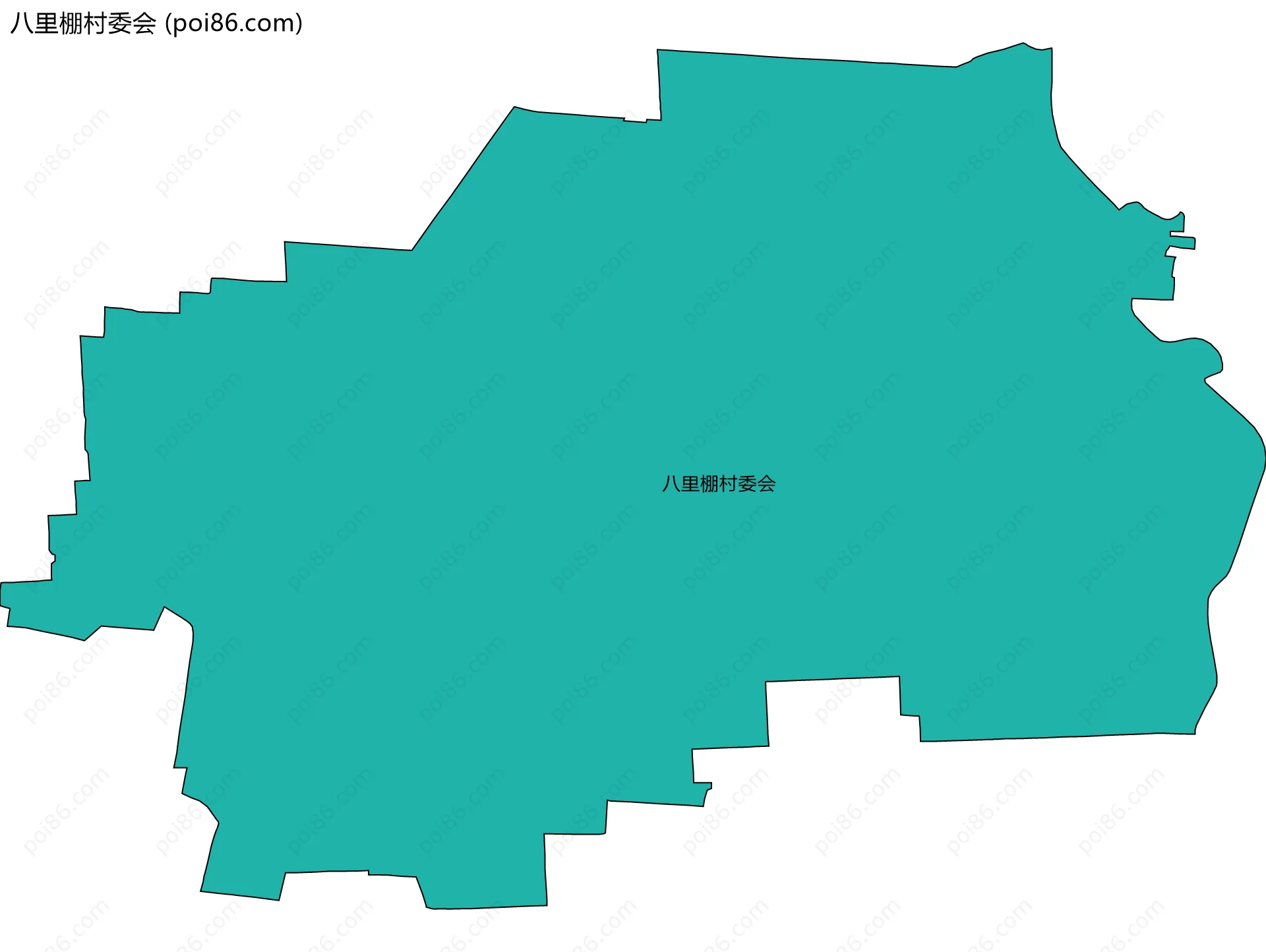 八里棚村委会边界地图