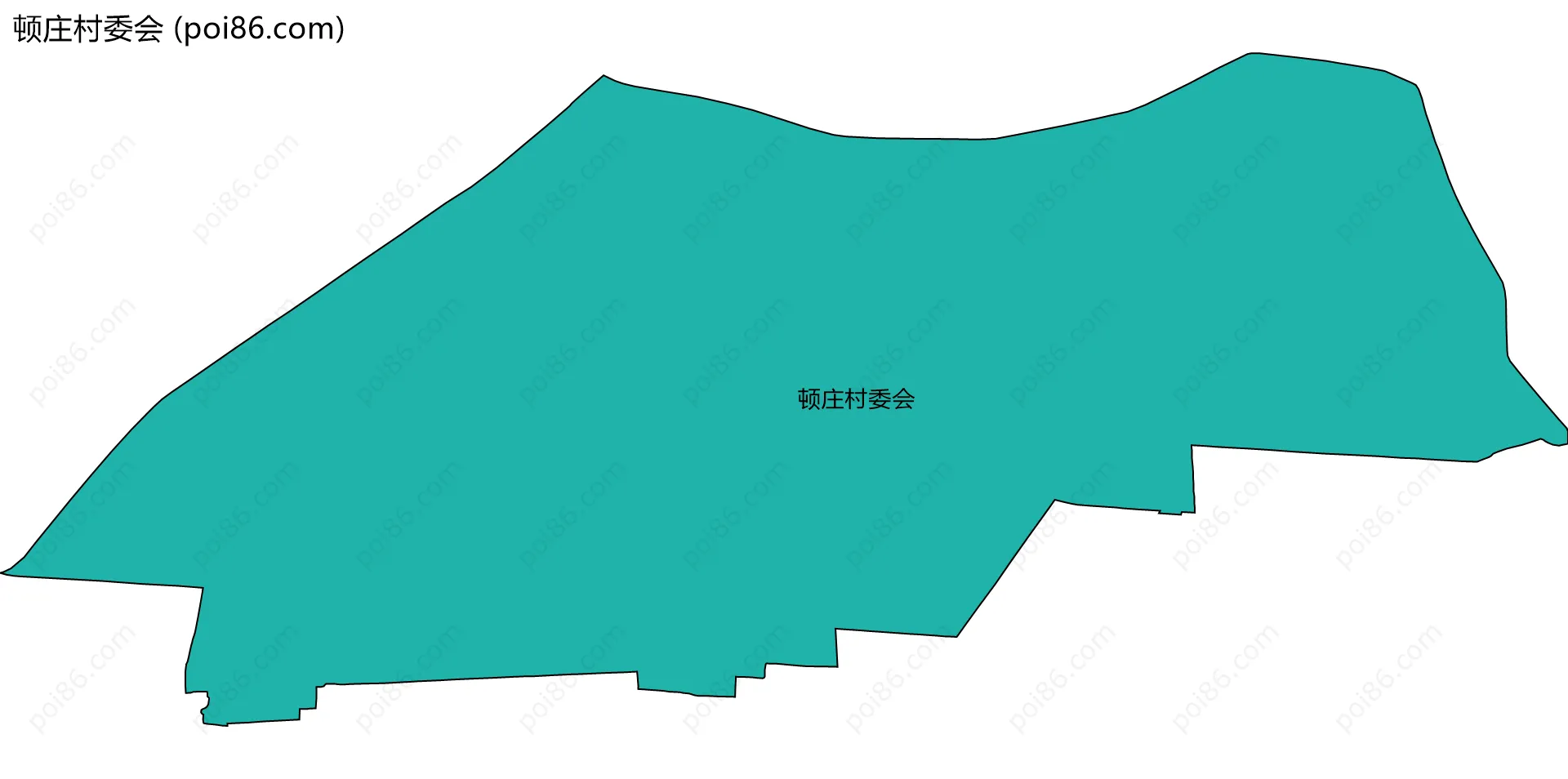 顿庄村委会边界地图