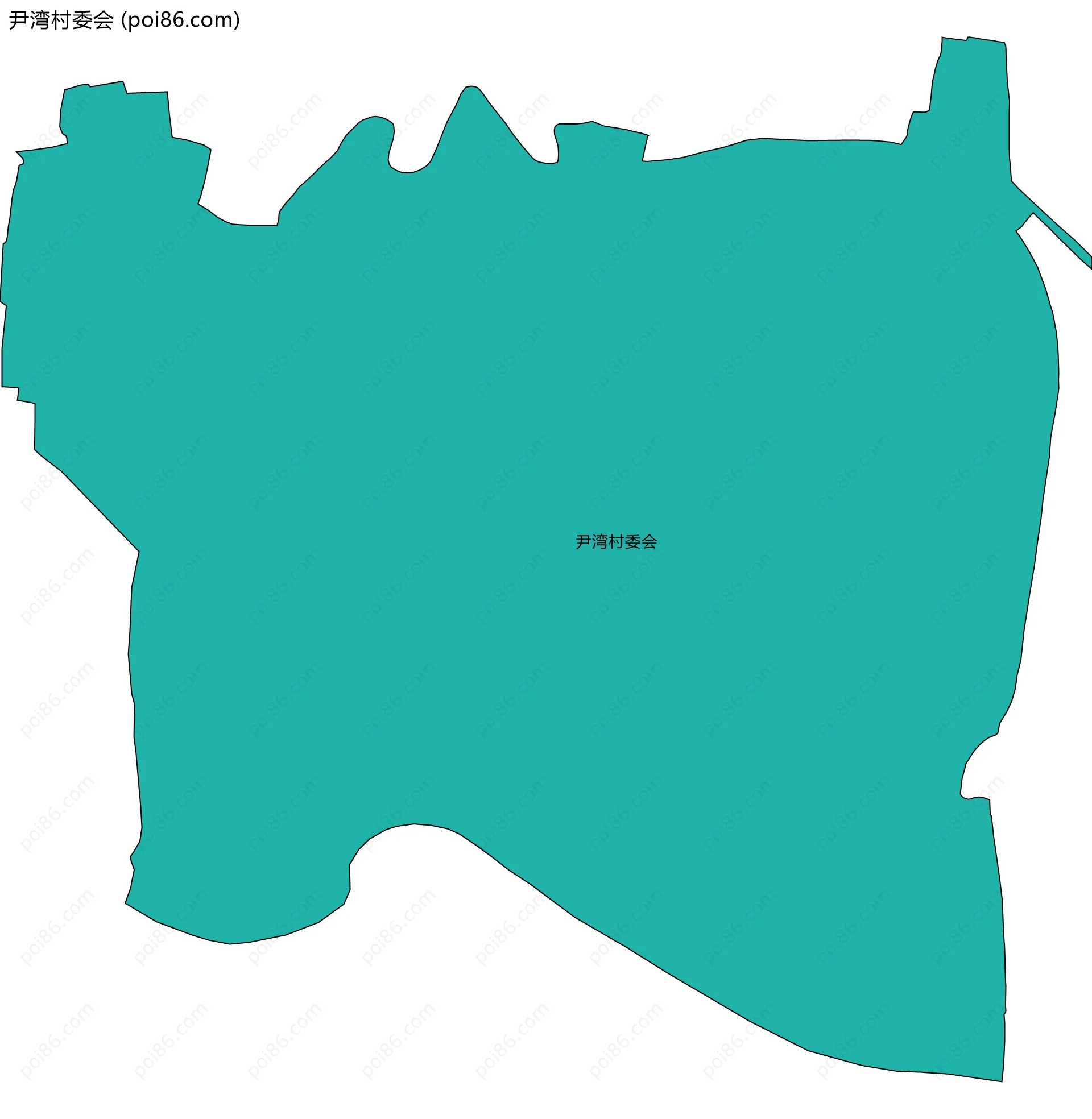 尹湾村委会边界地图