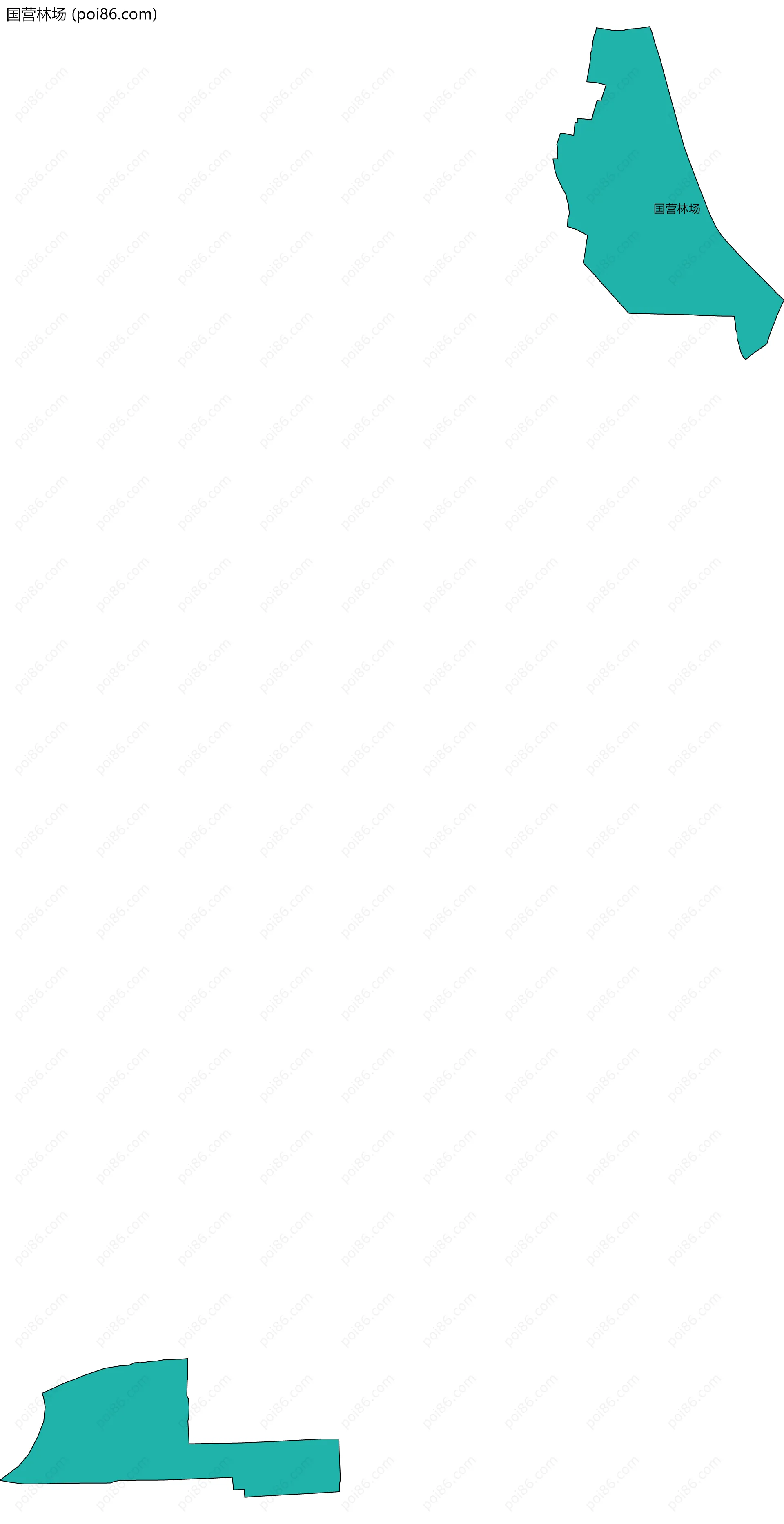 国营林场边界地图