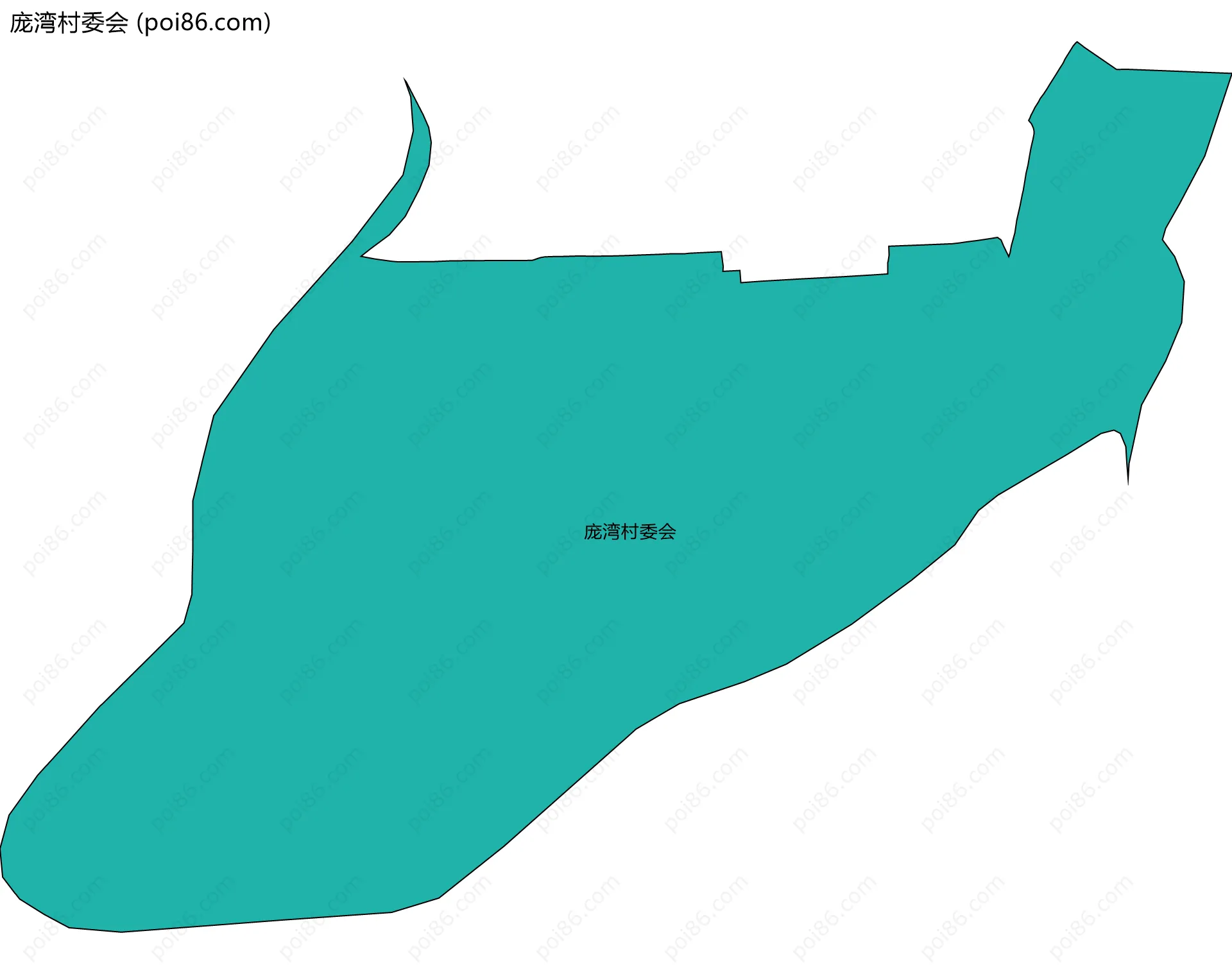 庞湾村委会边界地图