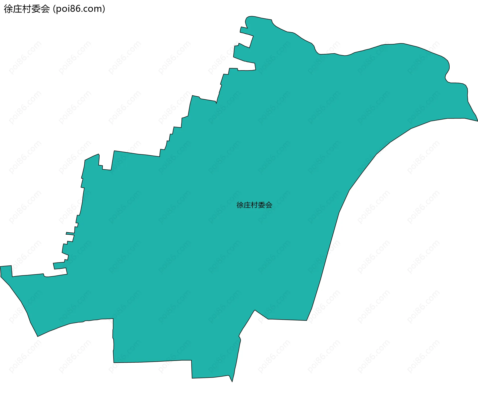 徐庄村委会边界地图