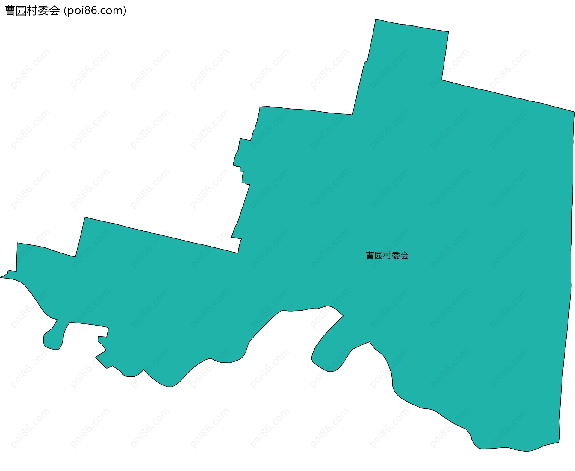 曹园村委会边界地图