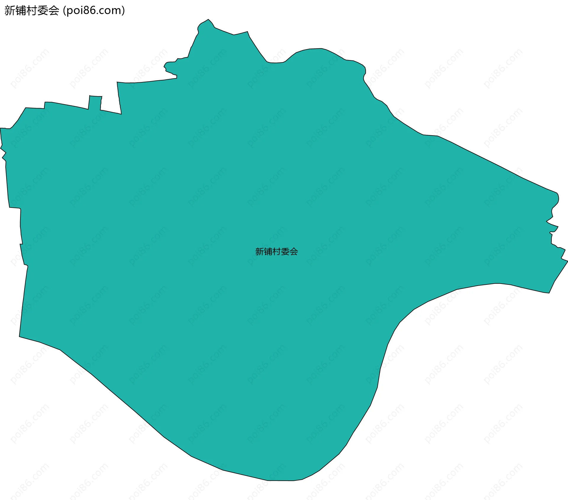 新铺村委会边界地图