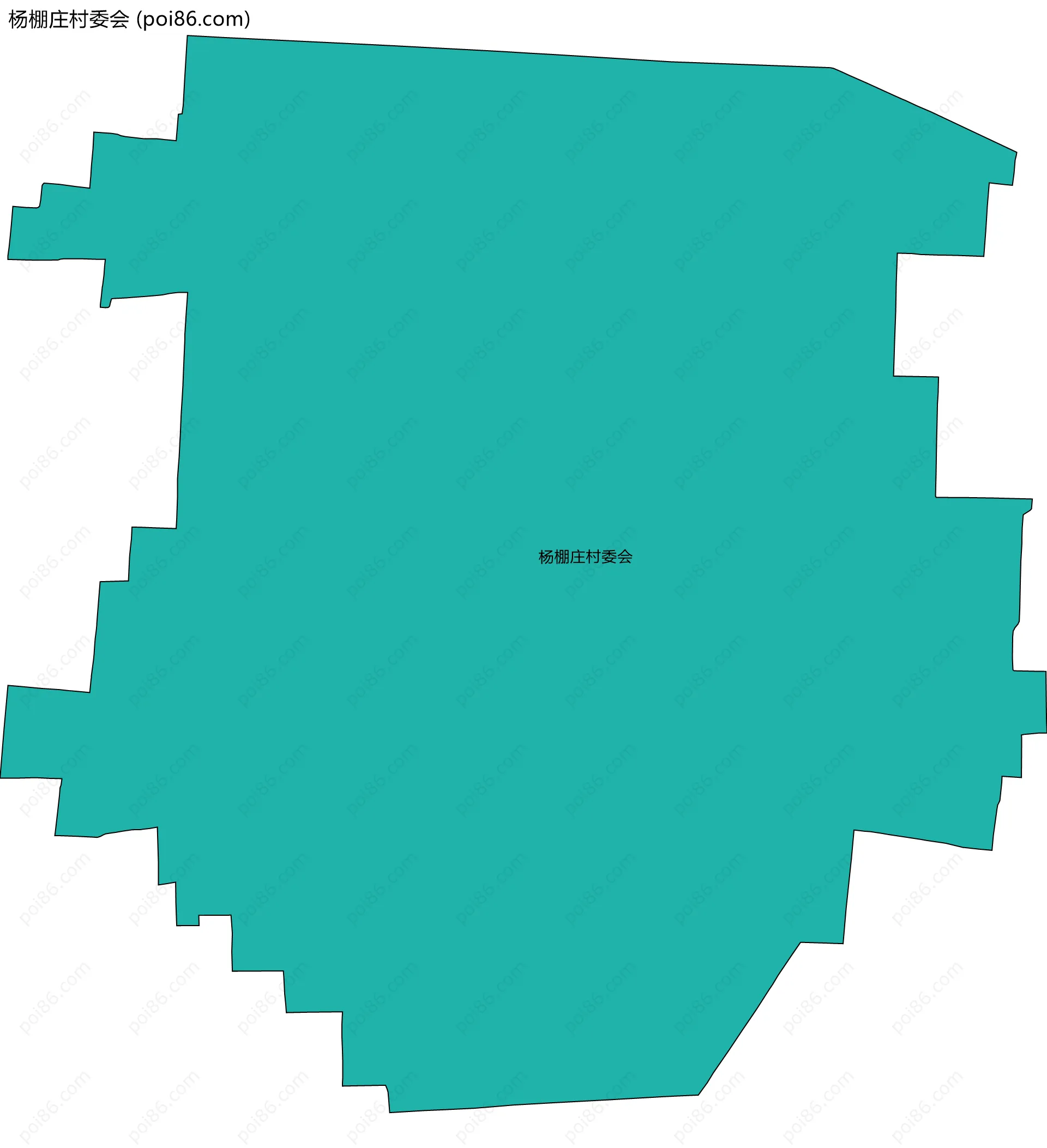 杨棚庄村委会边界地图