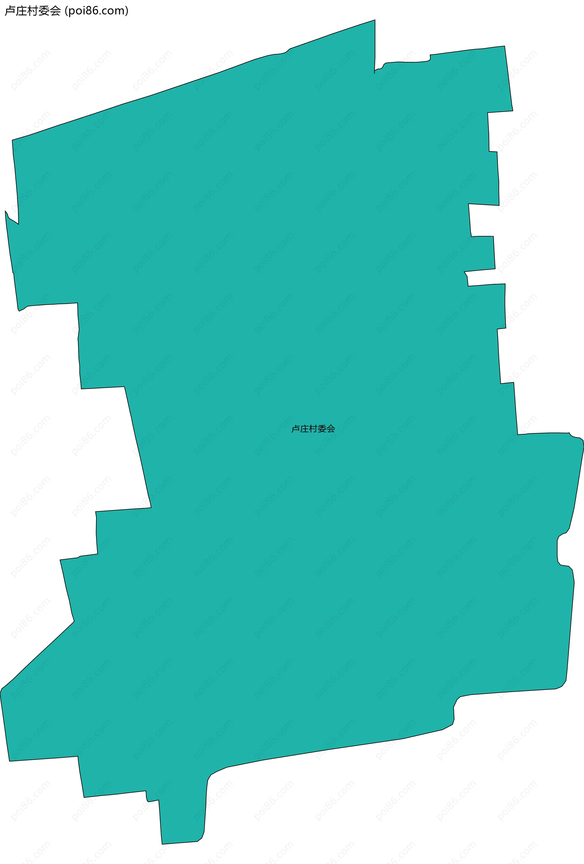 卢庄村委会边界地图
