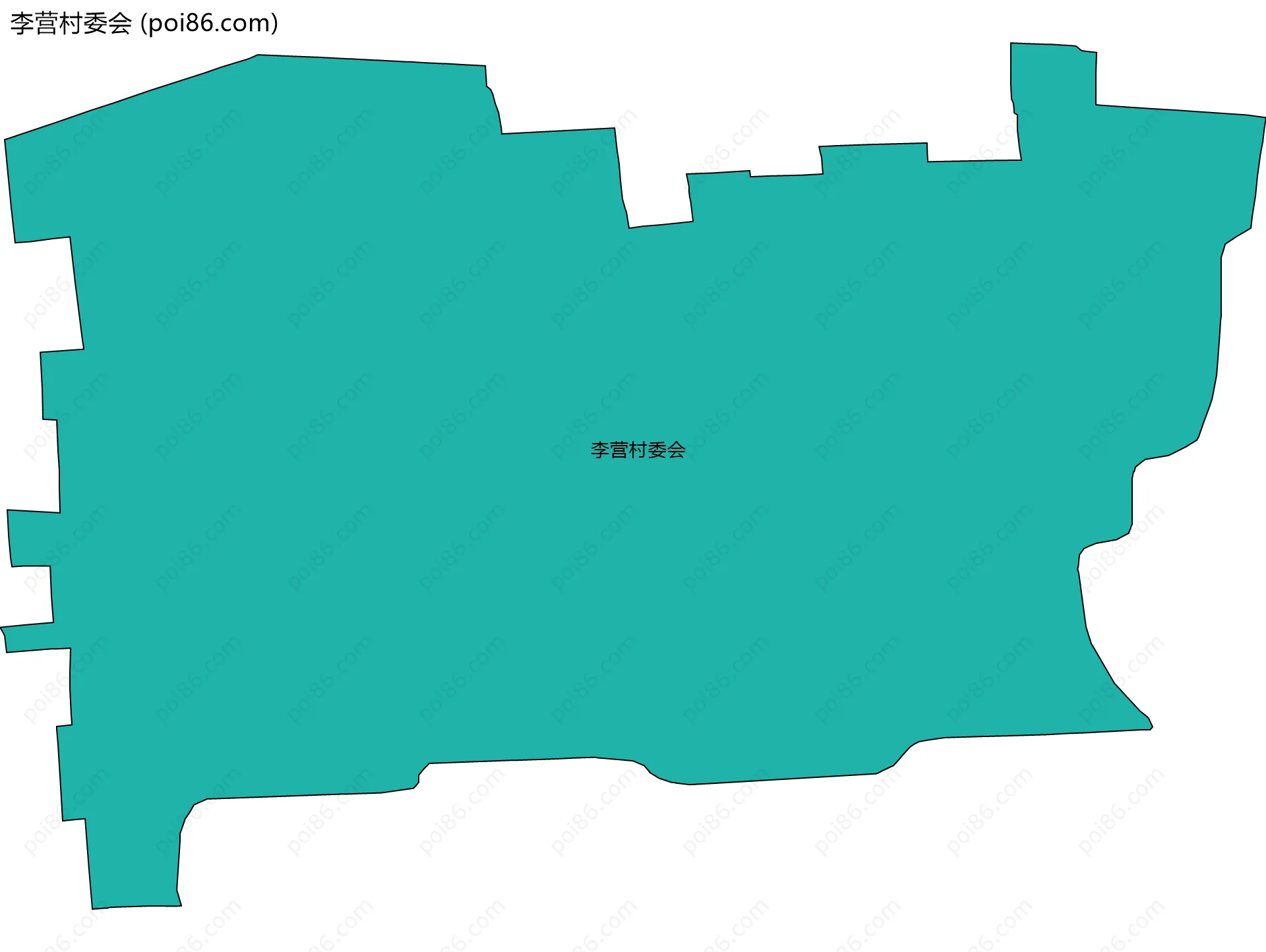 李营村委会边界地图