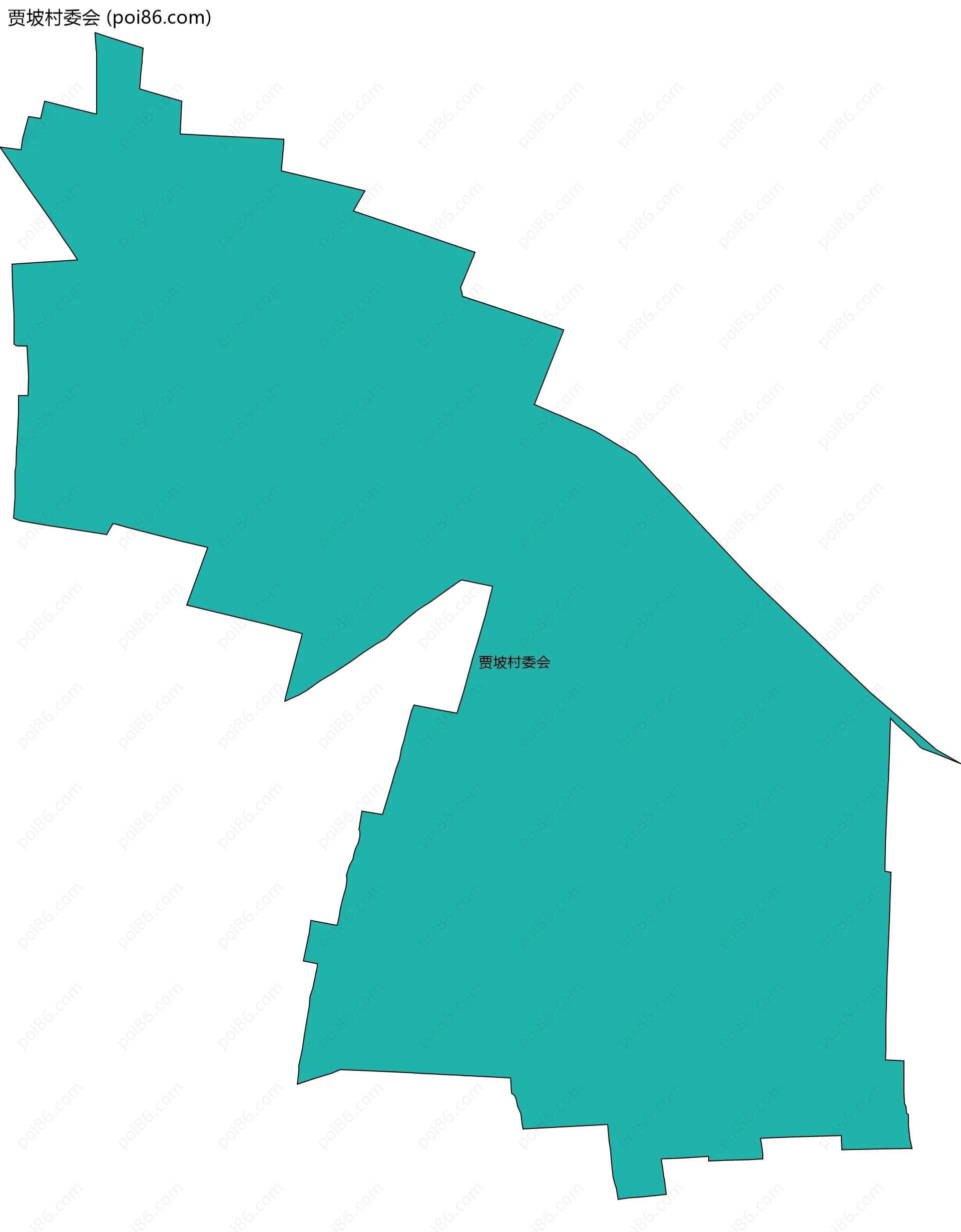 贾坡村委会边界地图