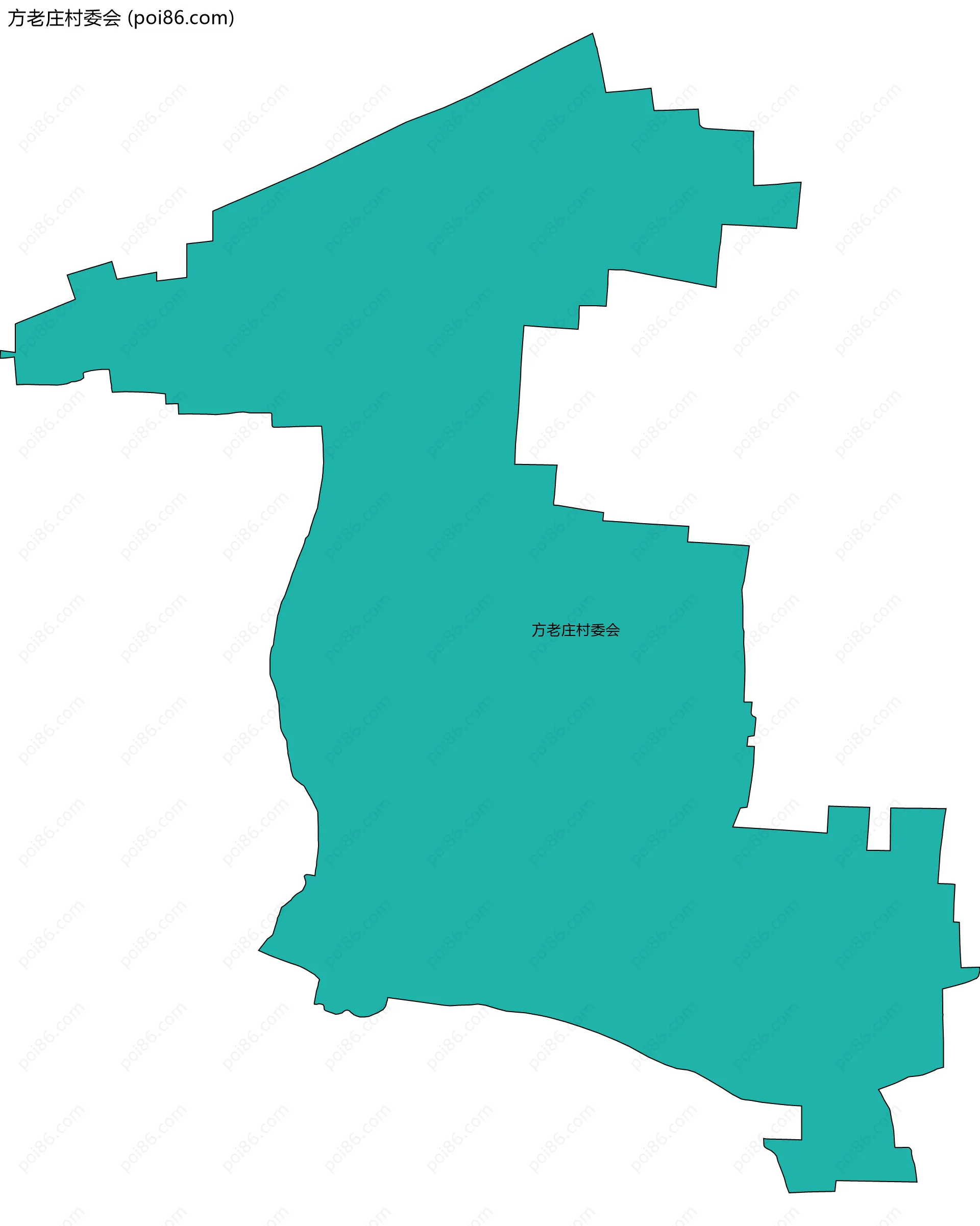 方老庄村委会边界地图