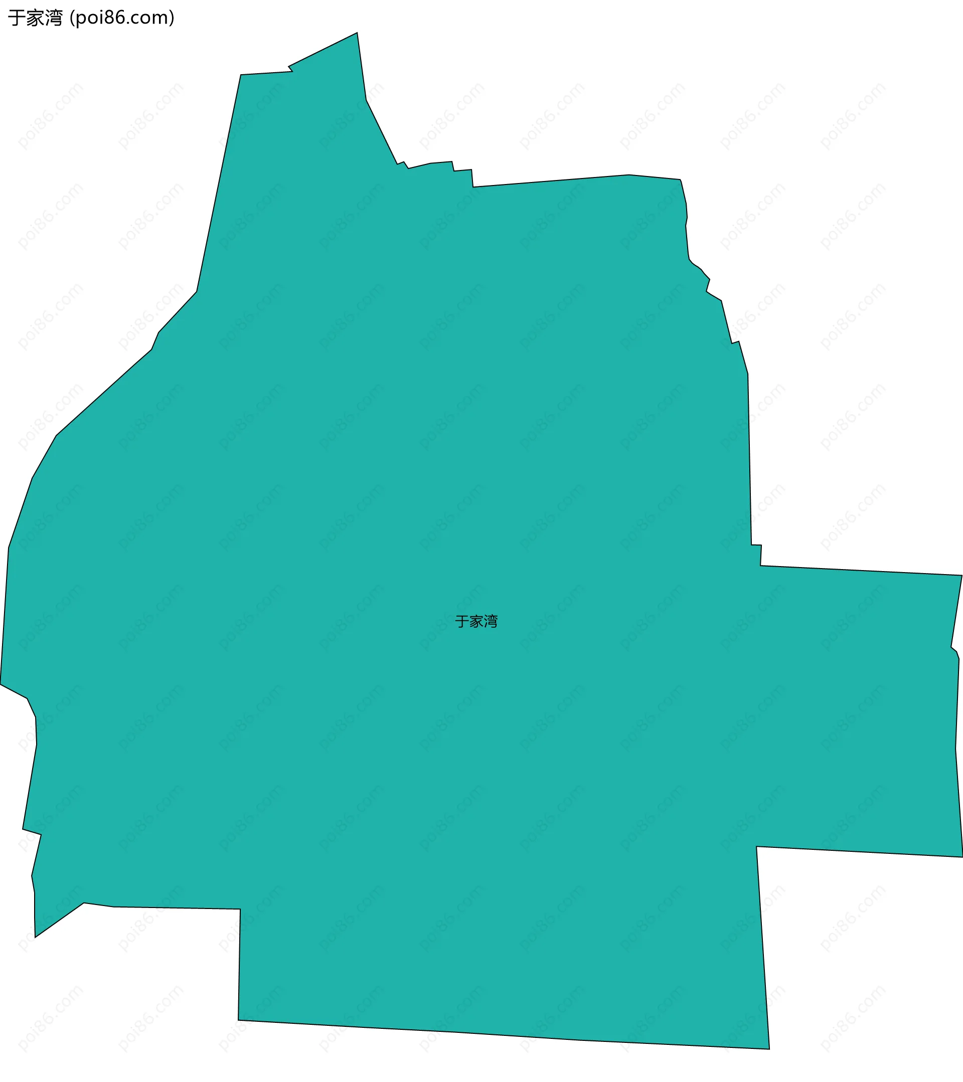 于家湾边界地图