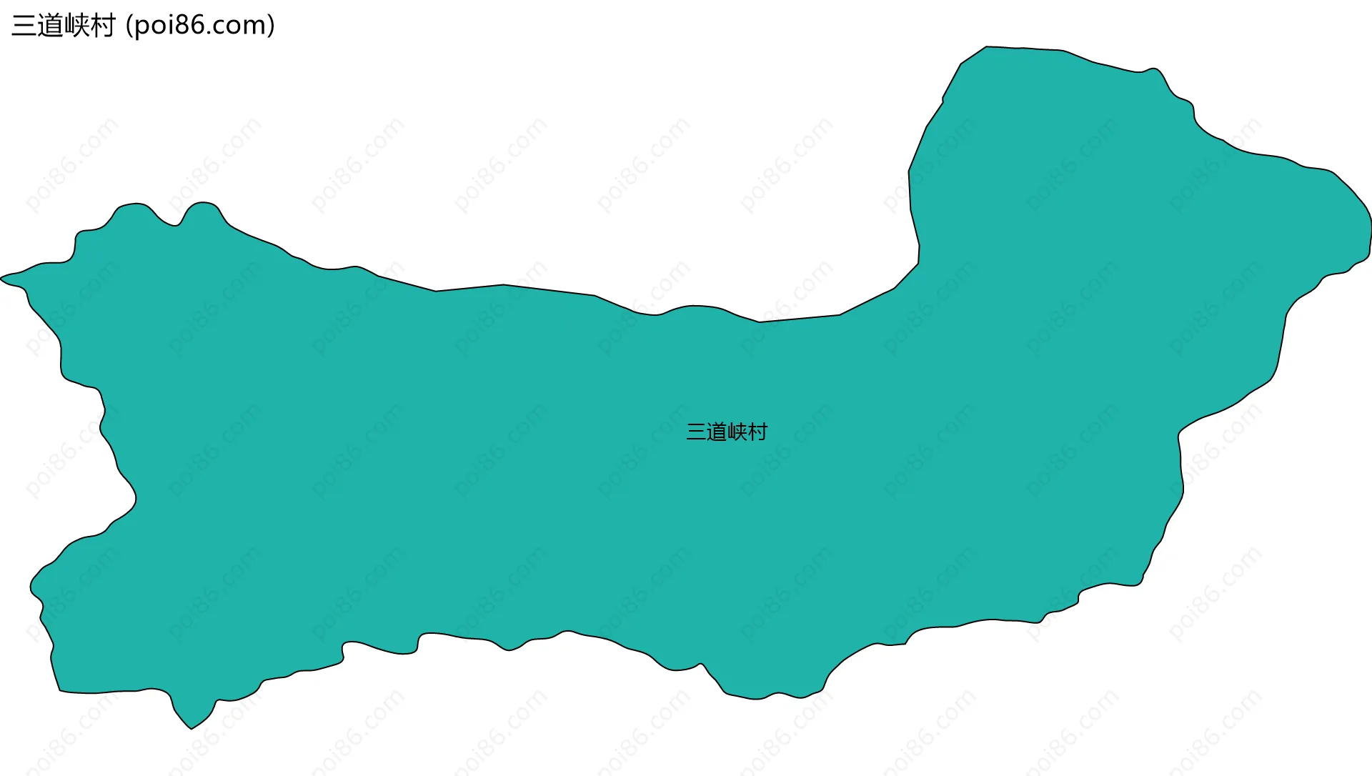 三道峡村边界地图