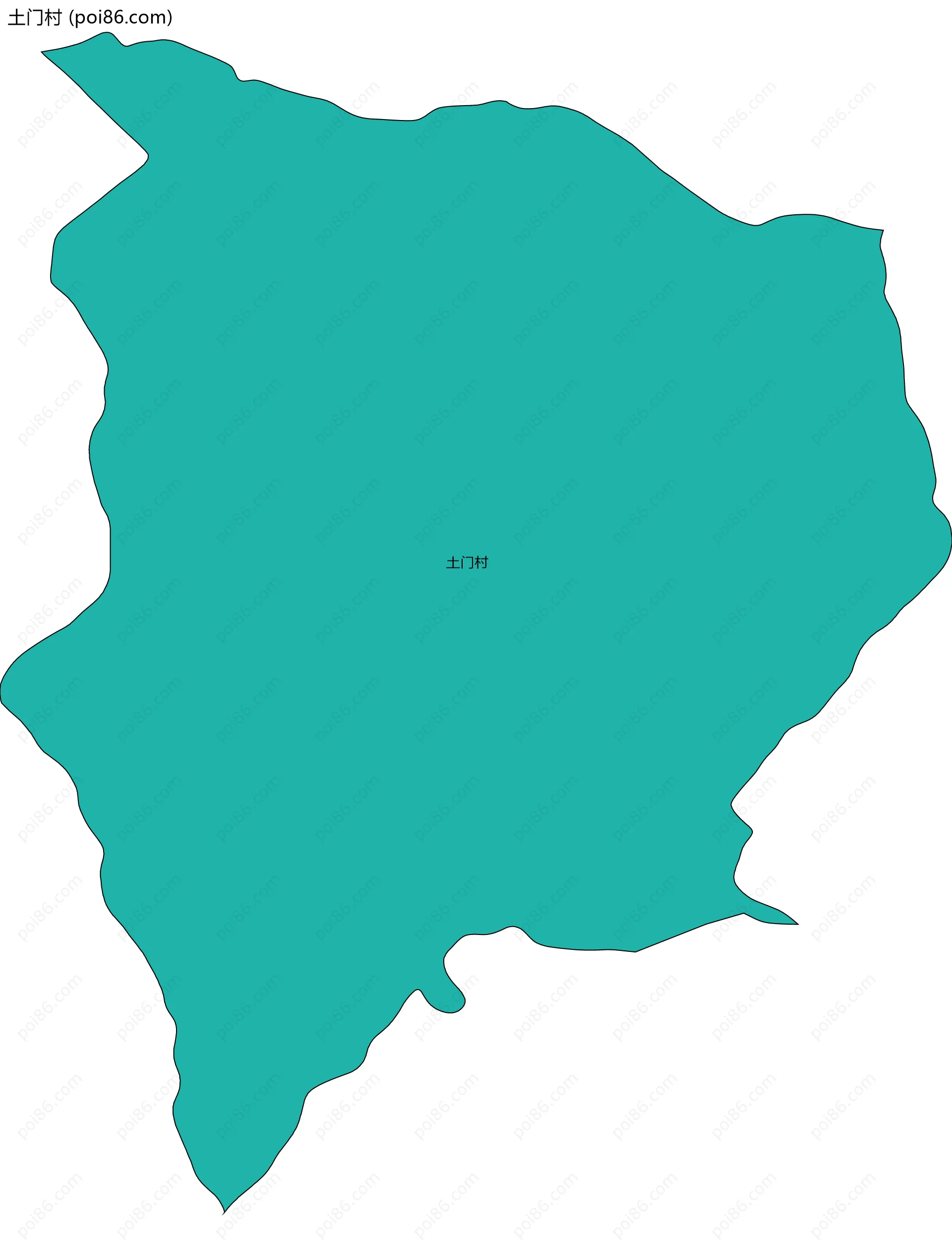 土门村边界地图